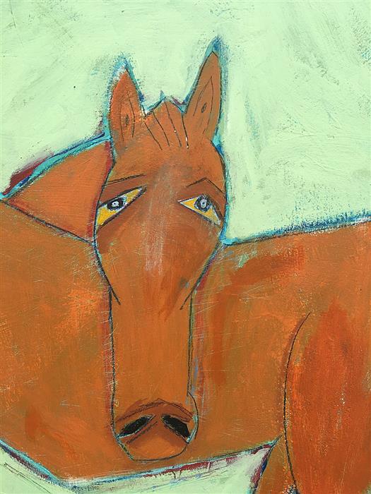 Detail of Caution Horses