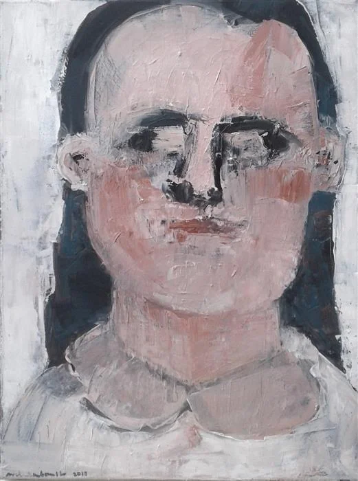 Irenka, Portrait of A Girl (24" x 18") by Paulina Archambault, acrylic painting