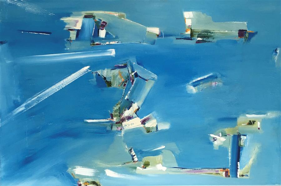 Ski Jumper (24" x 36") by Paul Colacicco, oil painting