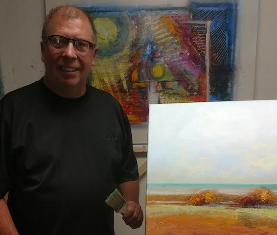 George Peebles in his studio