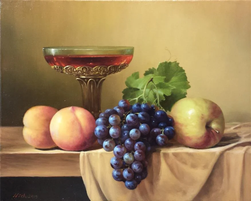 Fruits (16" x 20") by Nikolay Rizhankov, oil painting 