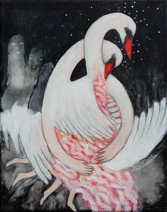 The Real Love (10" x 8") by Masha Vereshchenko, acrylic painting