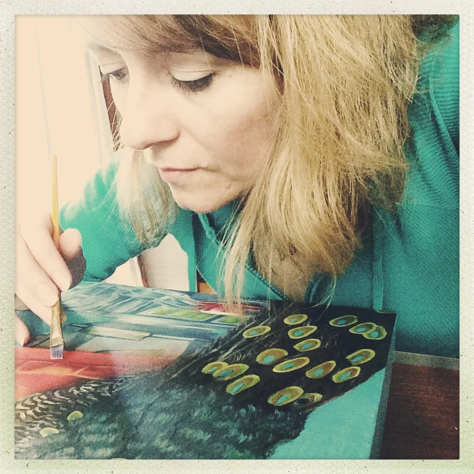 Diane Flick working on Millie's Indulgence