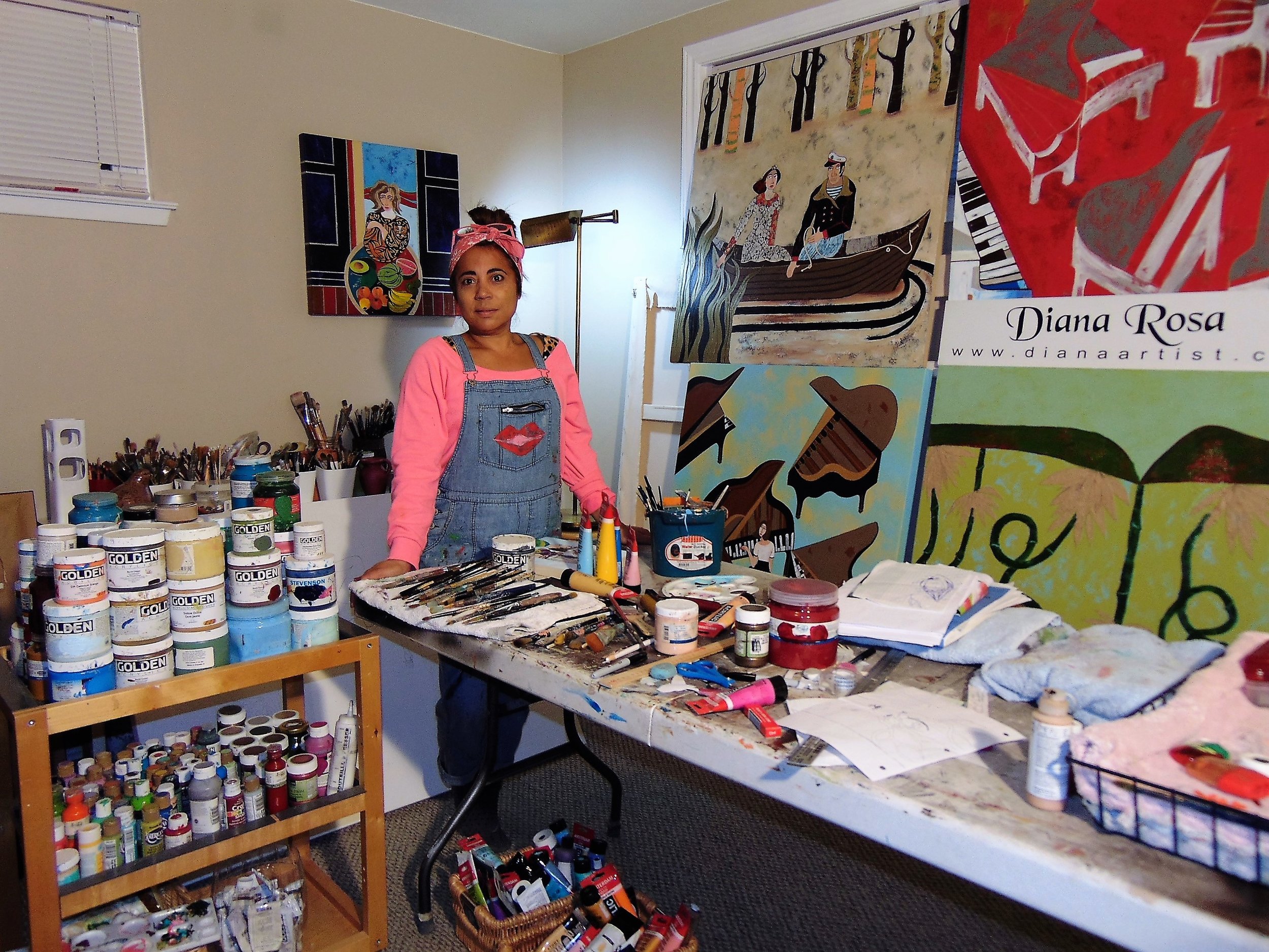 Diana in her studio.