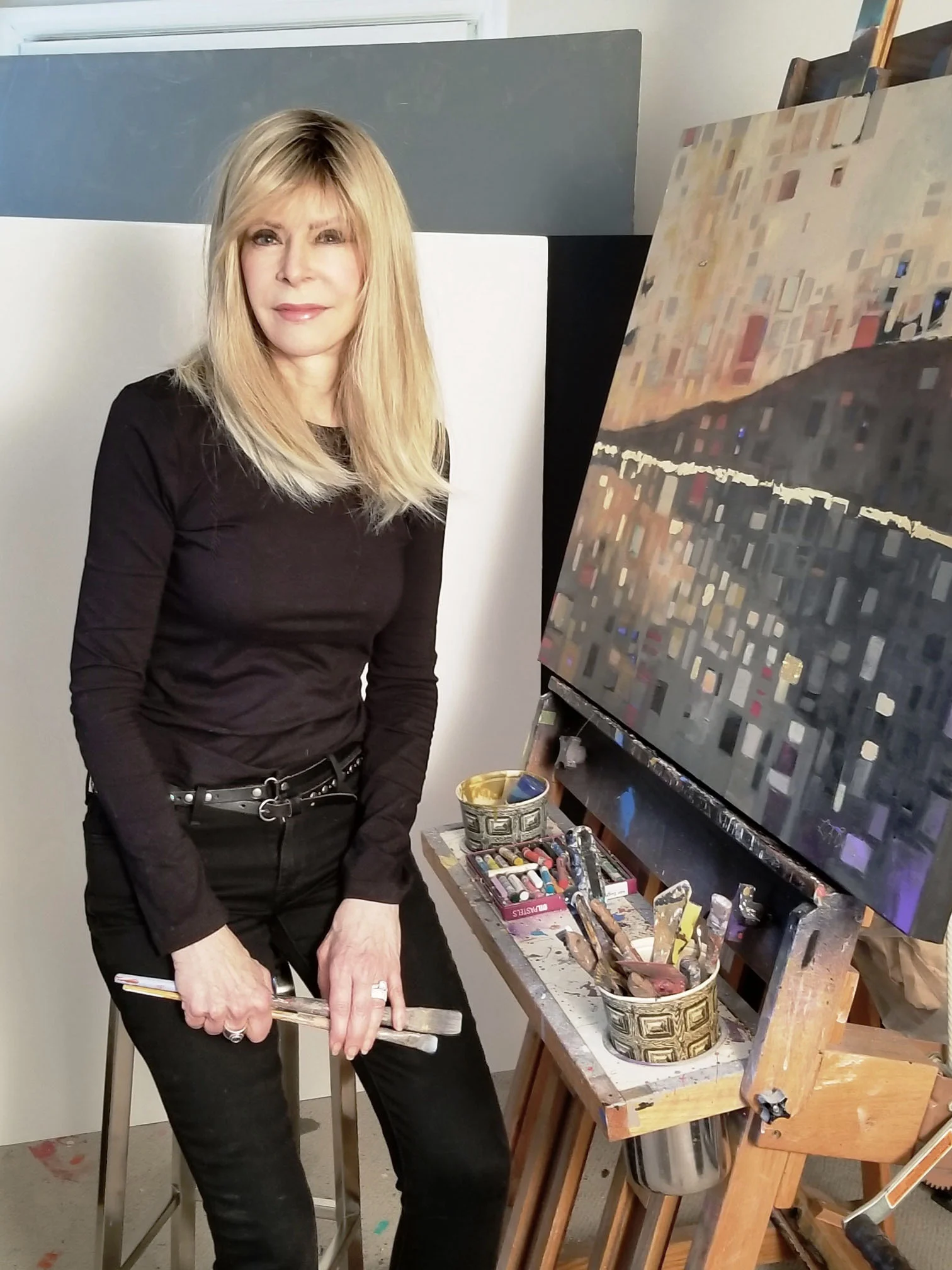 New UGallery artist, Leslie Ann Butler in her studio. 