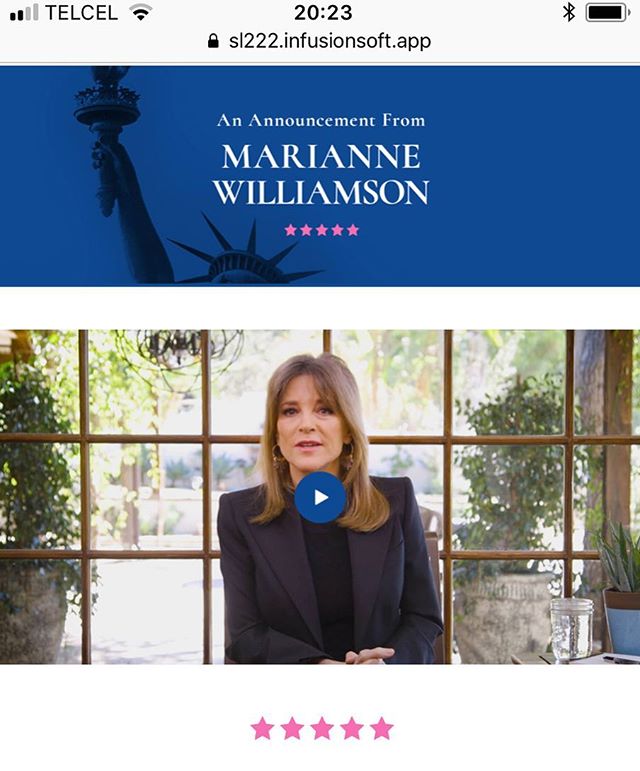 After a day of continuous ceremony, deep healing, and magic ✨new 🌈creations ❣️, we found this was In our email... &ldquo;Announcing the Creation of a Presidential Exploratory Committee&rdquo;  from @mariannewilliamson .

Read her letter, watched the