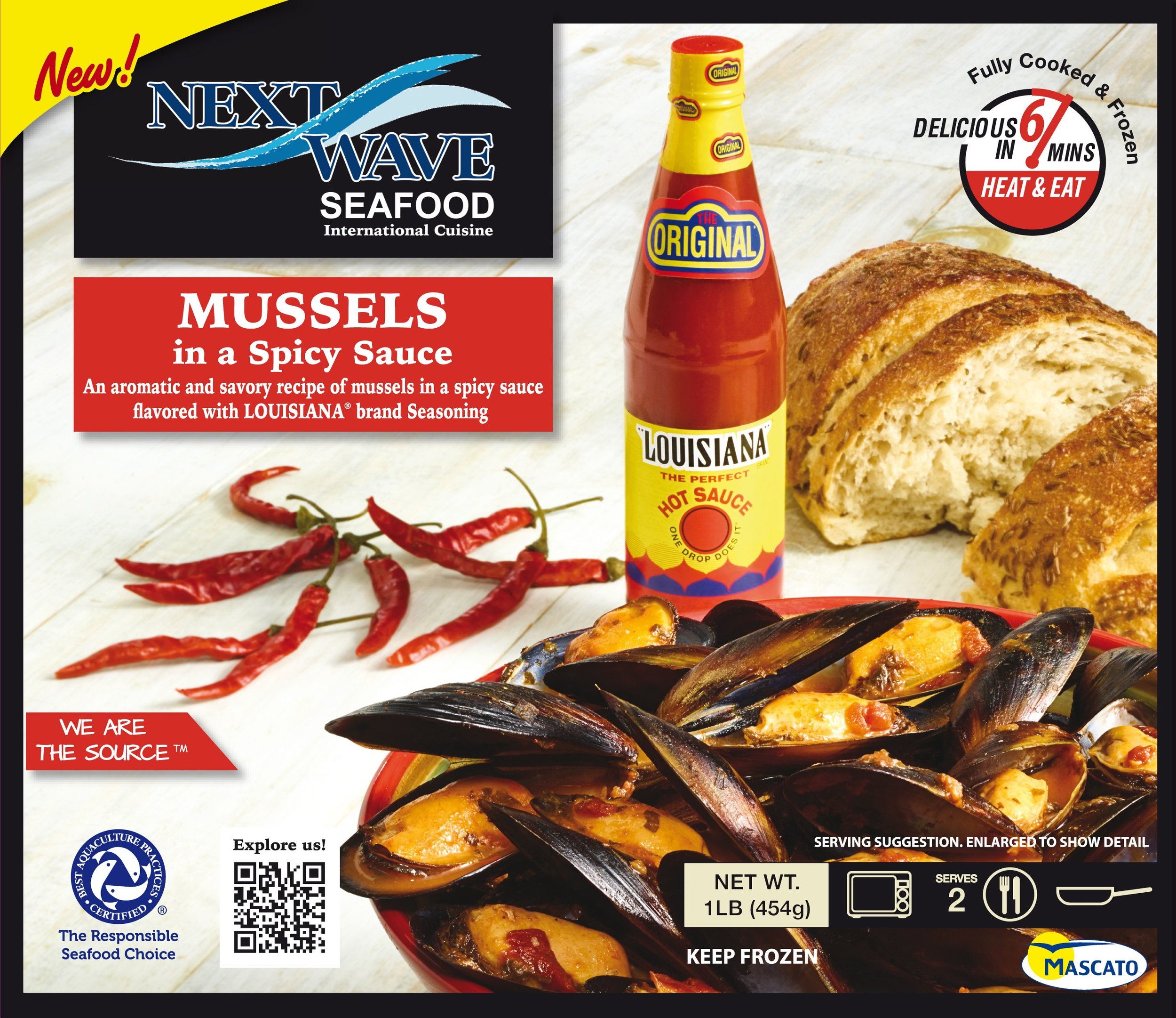 mussels in a spicy sauce package