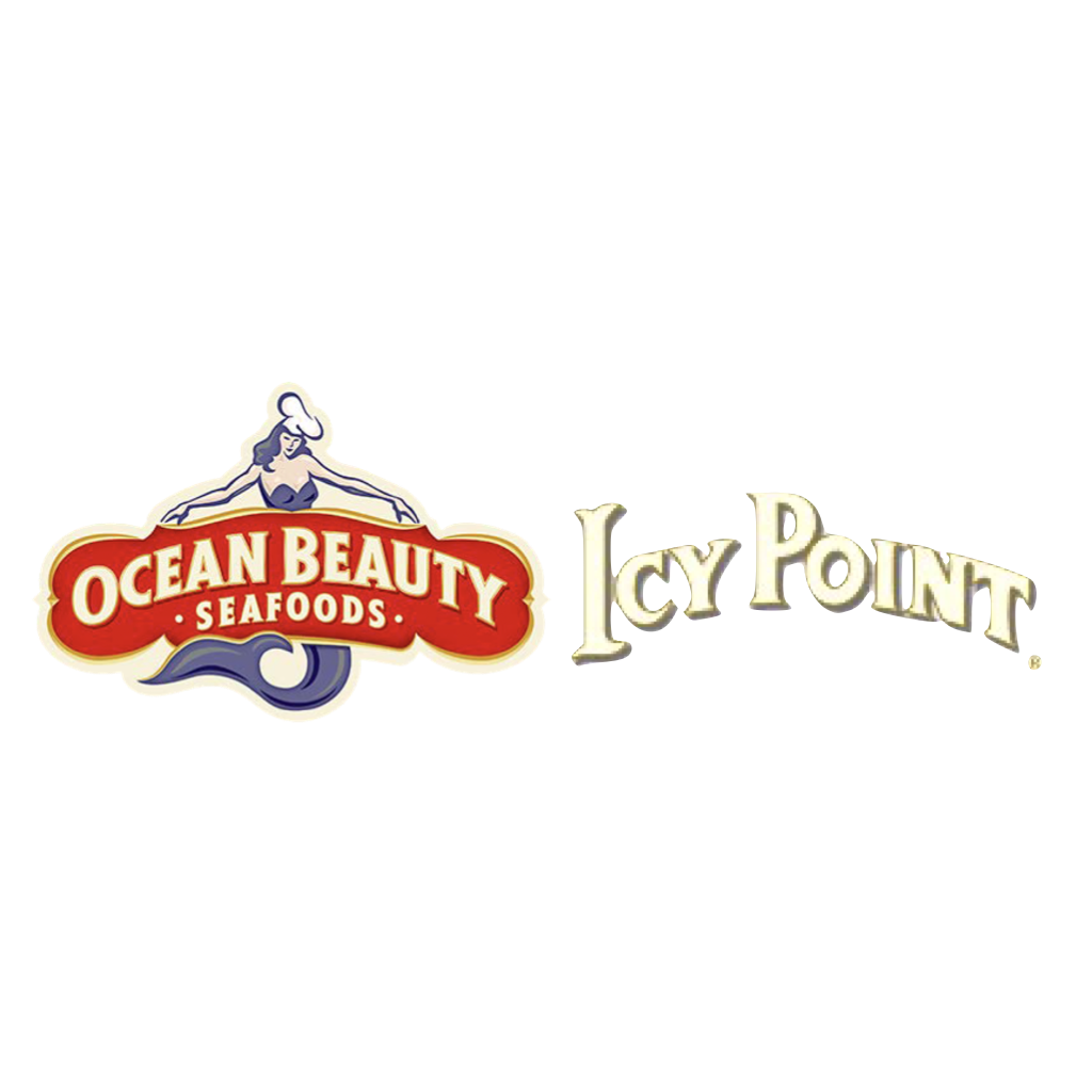 Ocean Beauty and Icy Point logos