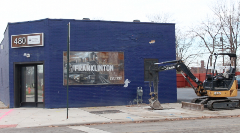   Franklinton Development Association office on the corner of Rich Street and Town Street in Columbus, Ohio. January, 2016.  