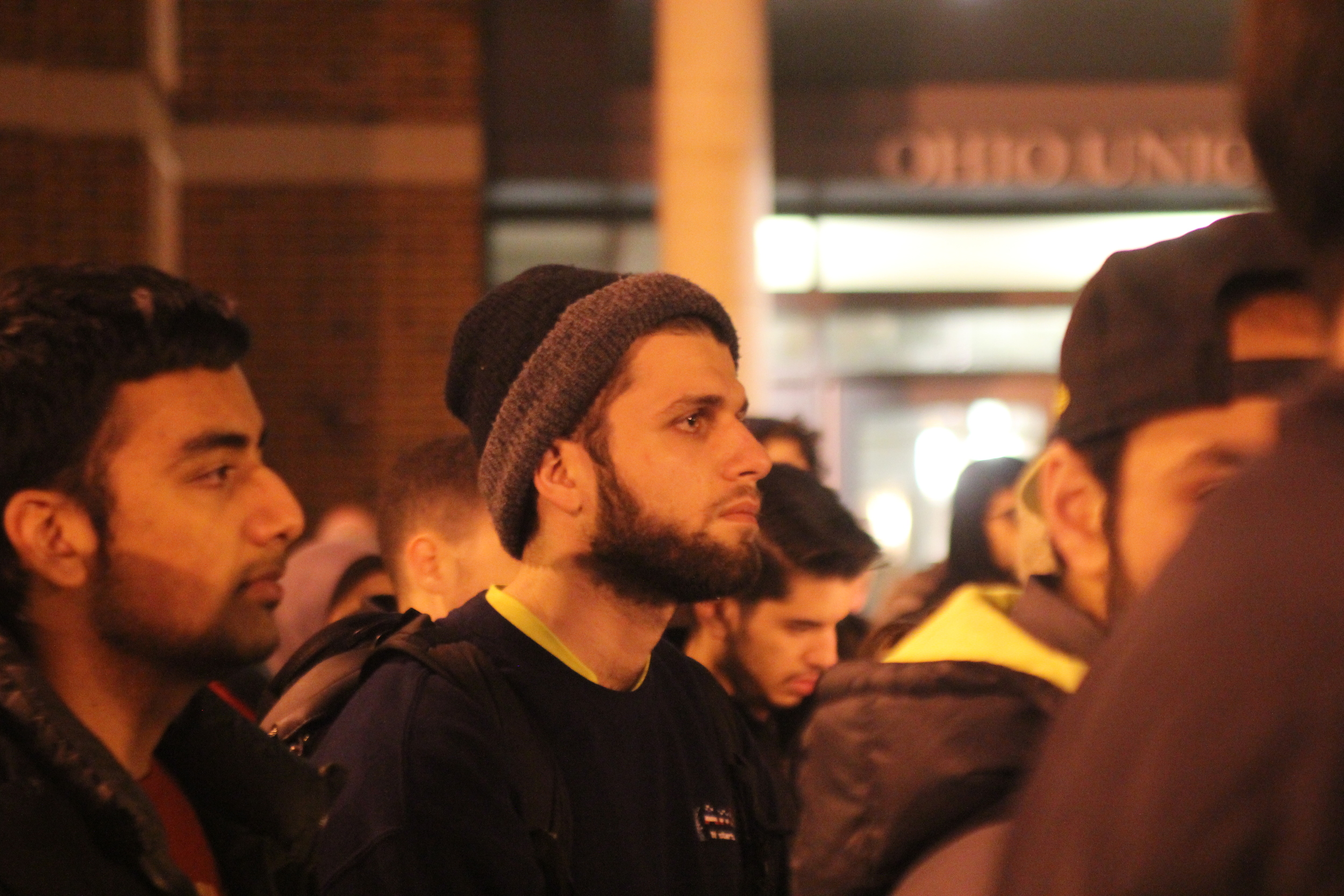  Mohammad Ahmed Mohammad, an alumnus from The Ohio State University, attends &nbsp; a candlelight vigil held for the three Muslim Americans, Deah Barakat, Yusor Abu-Salha and Razan Abu-Salha,&nbsp;murdered in Chapel Hill, North Carolina. February, 2