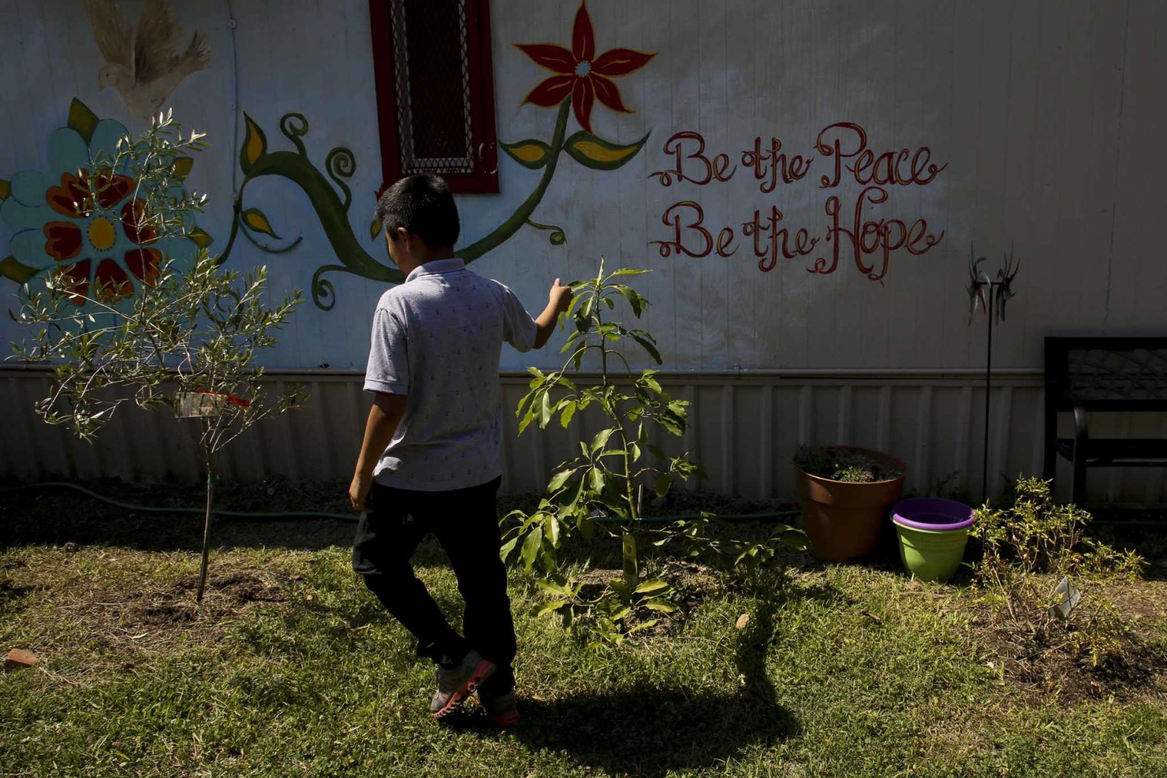 A trauma garden for migrant children