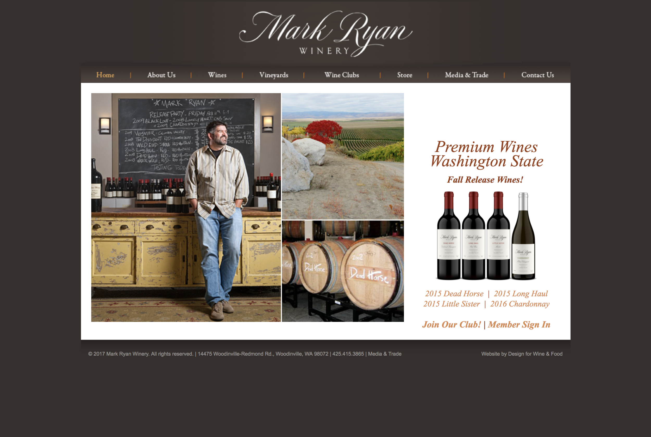 Who we are. Mark Ryan is the parent company to Megan Anne Cellars.
