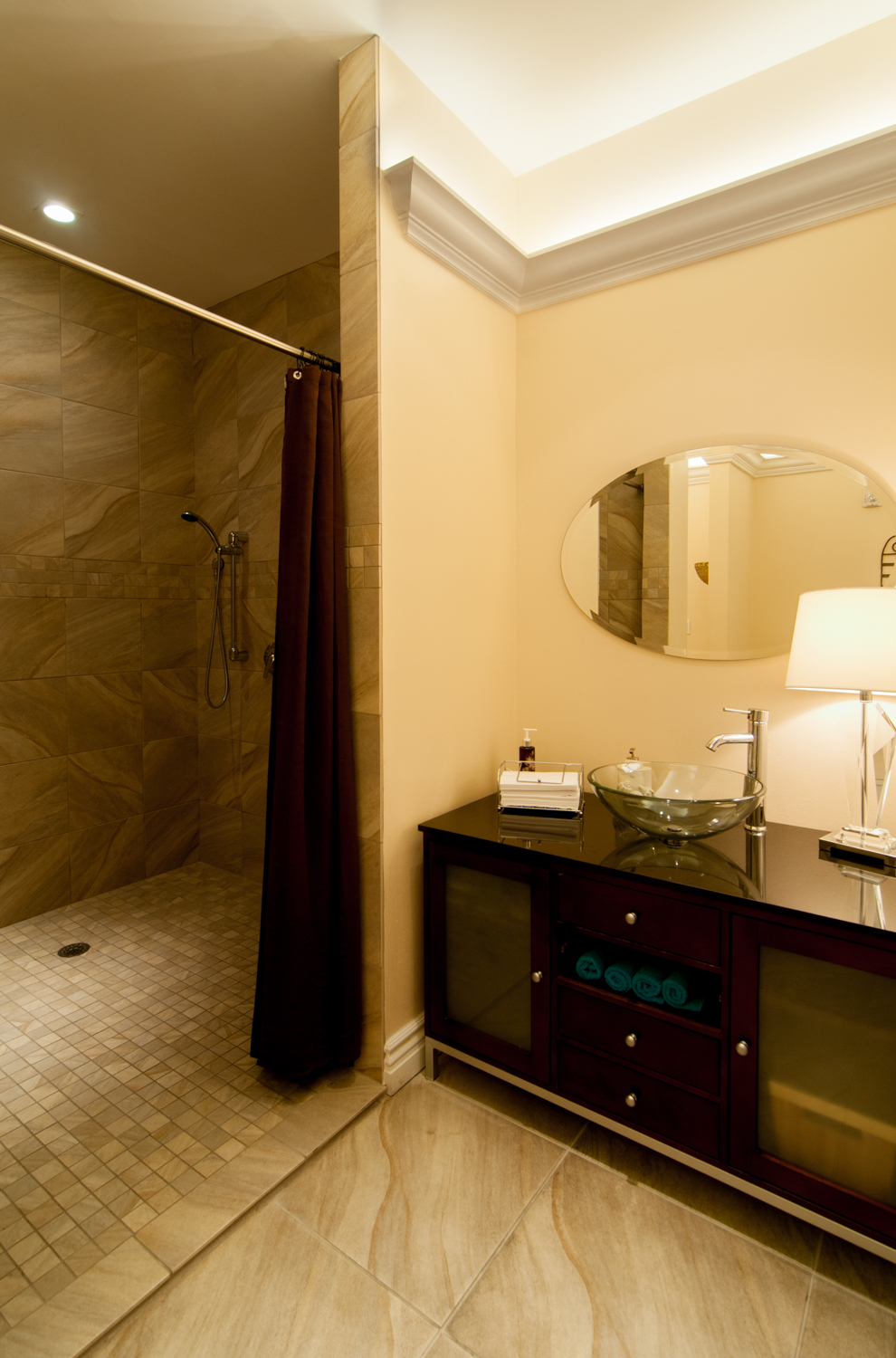 Women's Locker Room Bathroom Shower Amenities Spago Day Spa Salon Punta Gorda Florida Michael Stampar D.O. DO