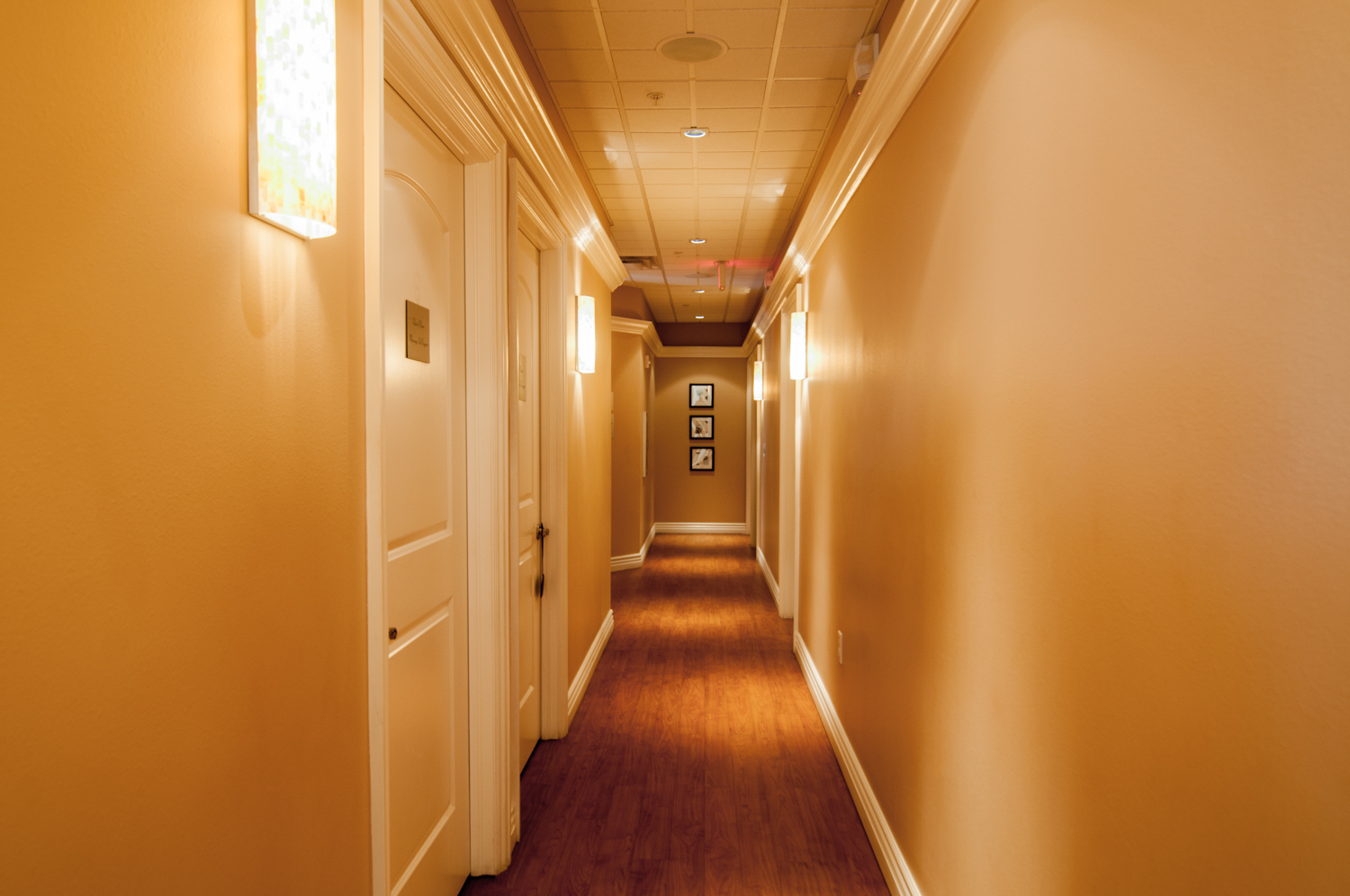 Hallway Massage Rooms Spago Day Spa Medispa Salon Punta Gorda Florida Michael Stampar D.O. DO