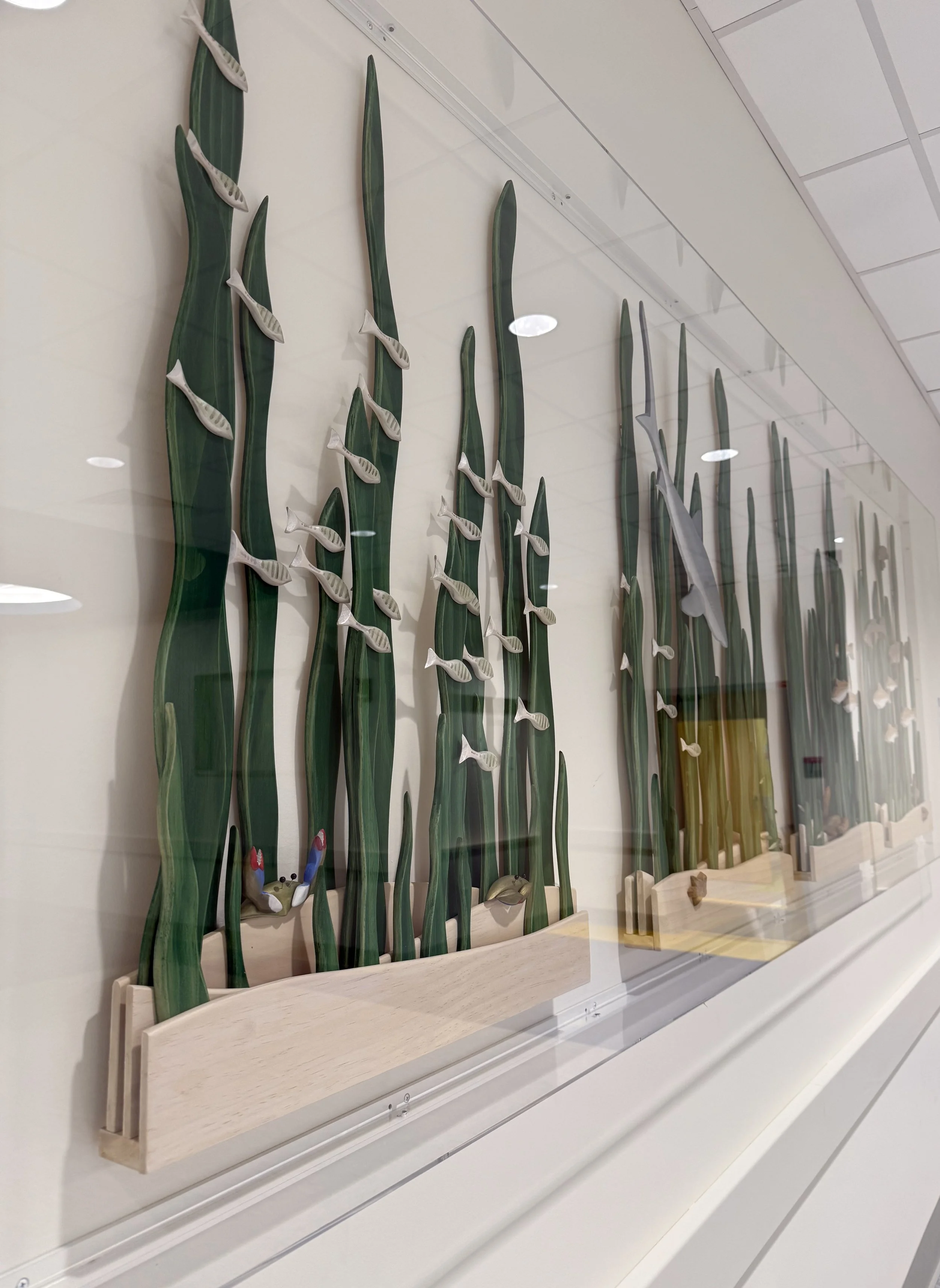 Boston Children's Hospital, Needham - "Sea Weed" 3 @ 24x40x3 each