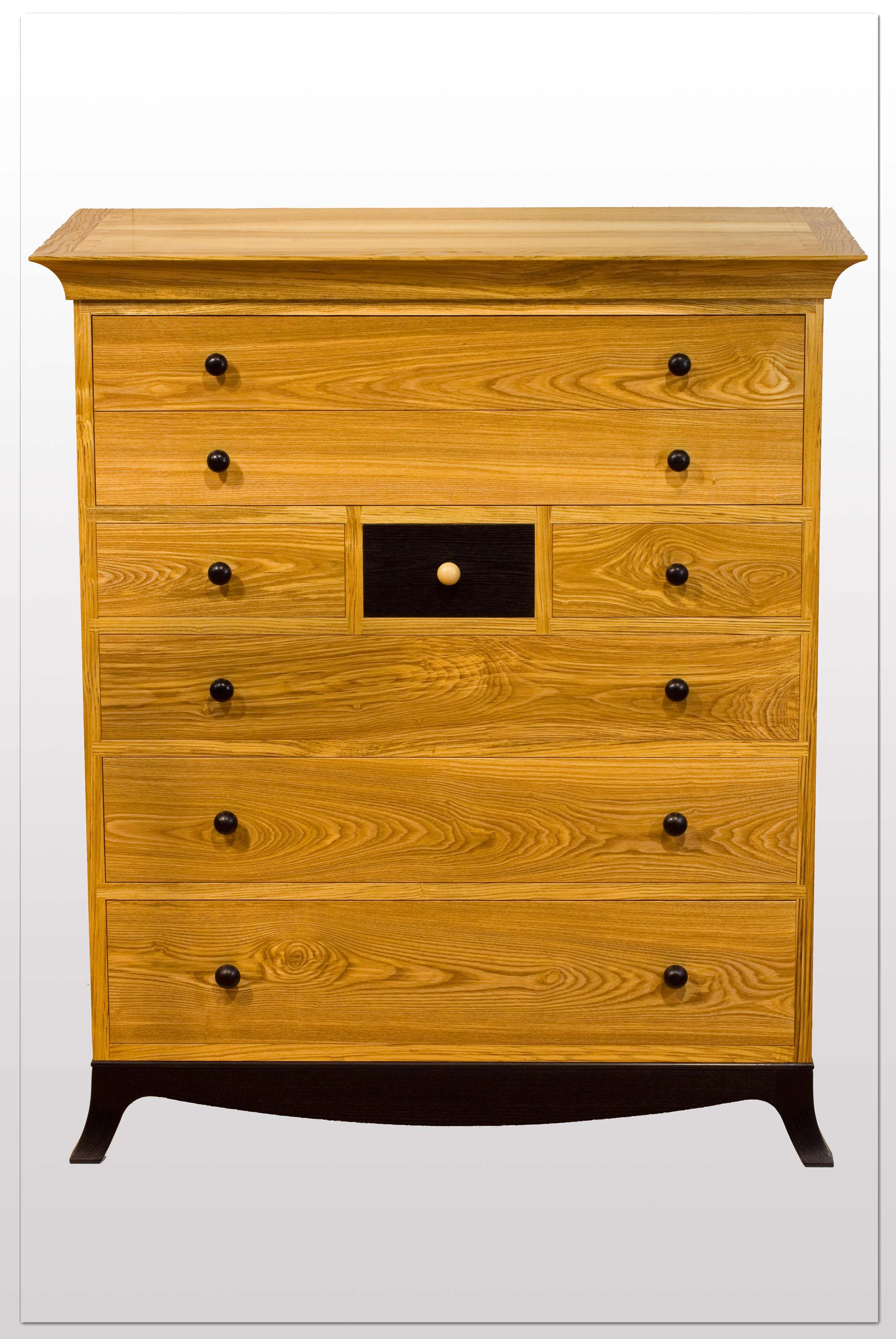  "Butlers Chest"&nbsp;  Olive Ash,Ebonised Ash,Cedar of Lebanon. 