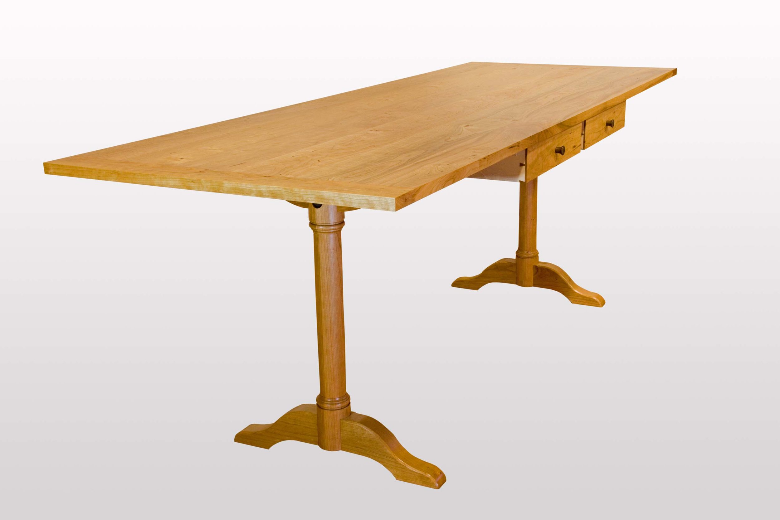  “Shaker trestle table.”  Cherry. 