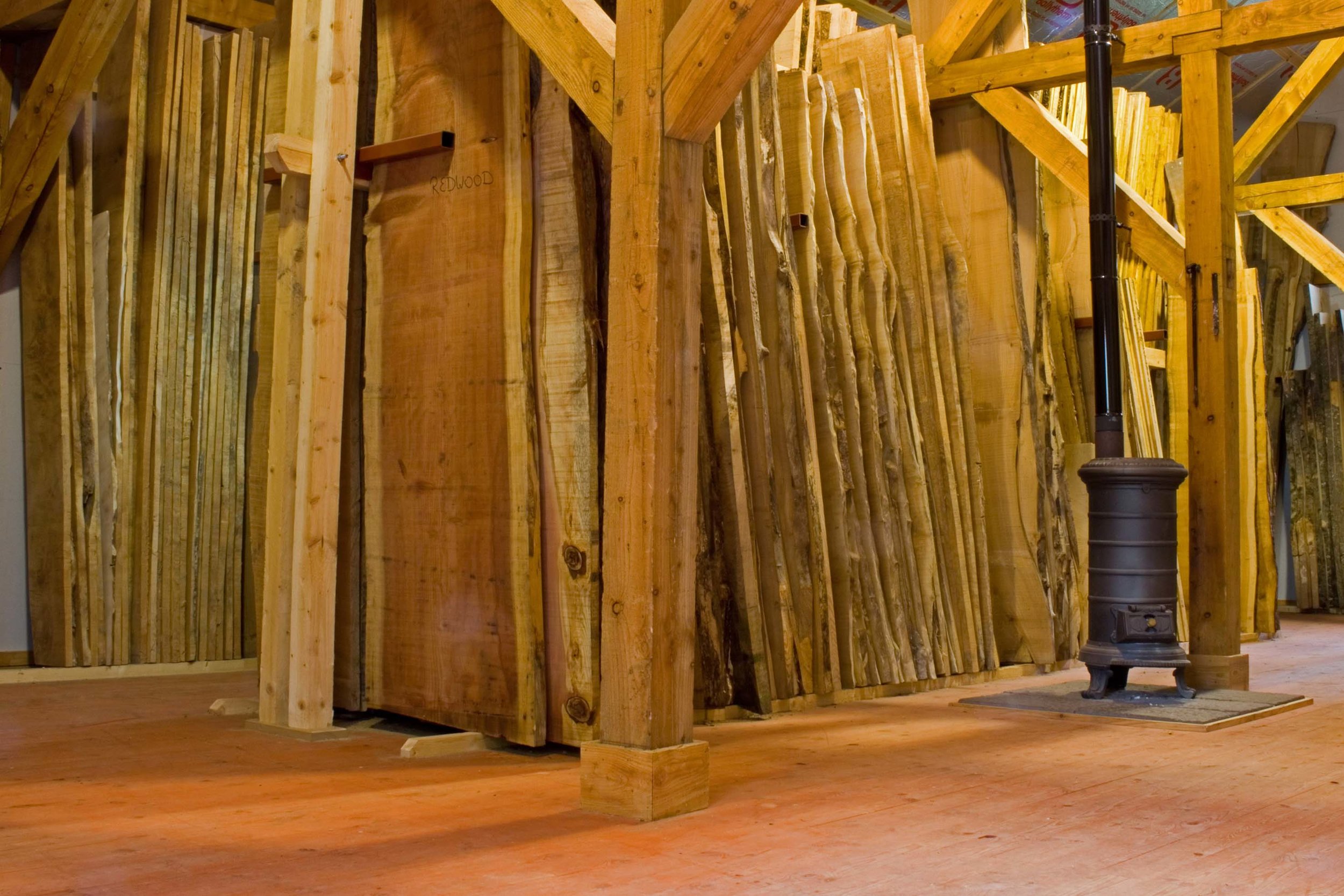  Kiln and timber store. 