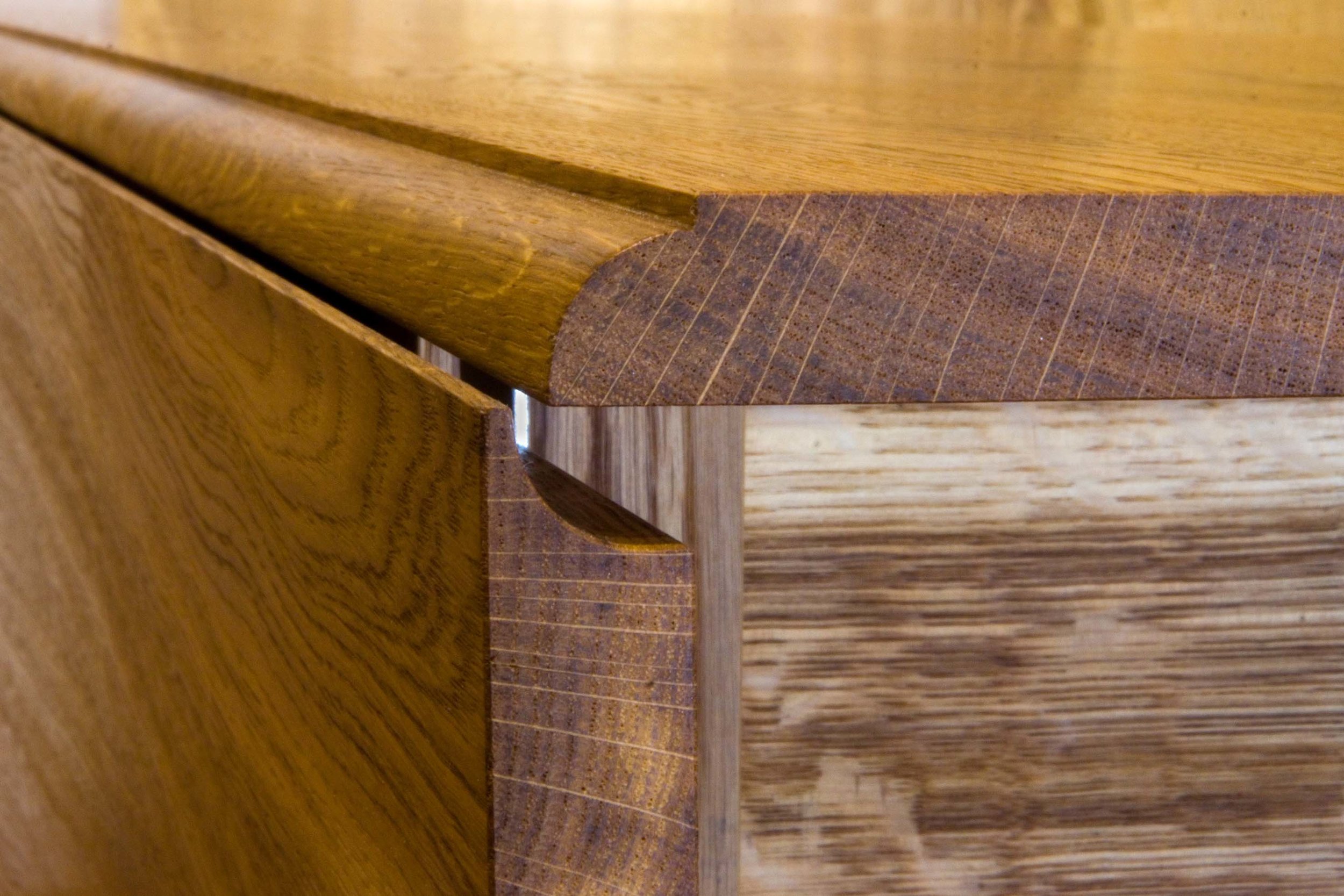  “Harvest table”  Drop leaf detail. 