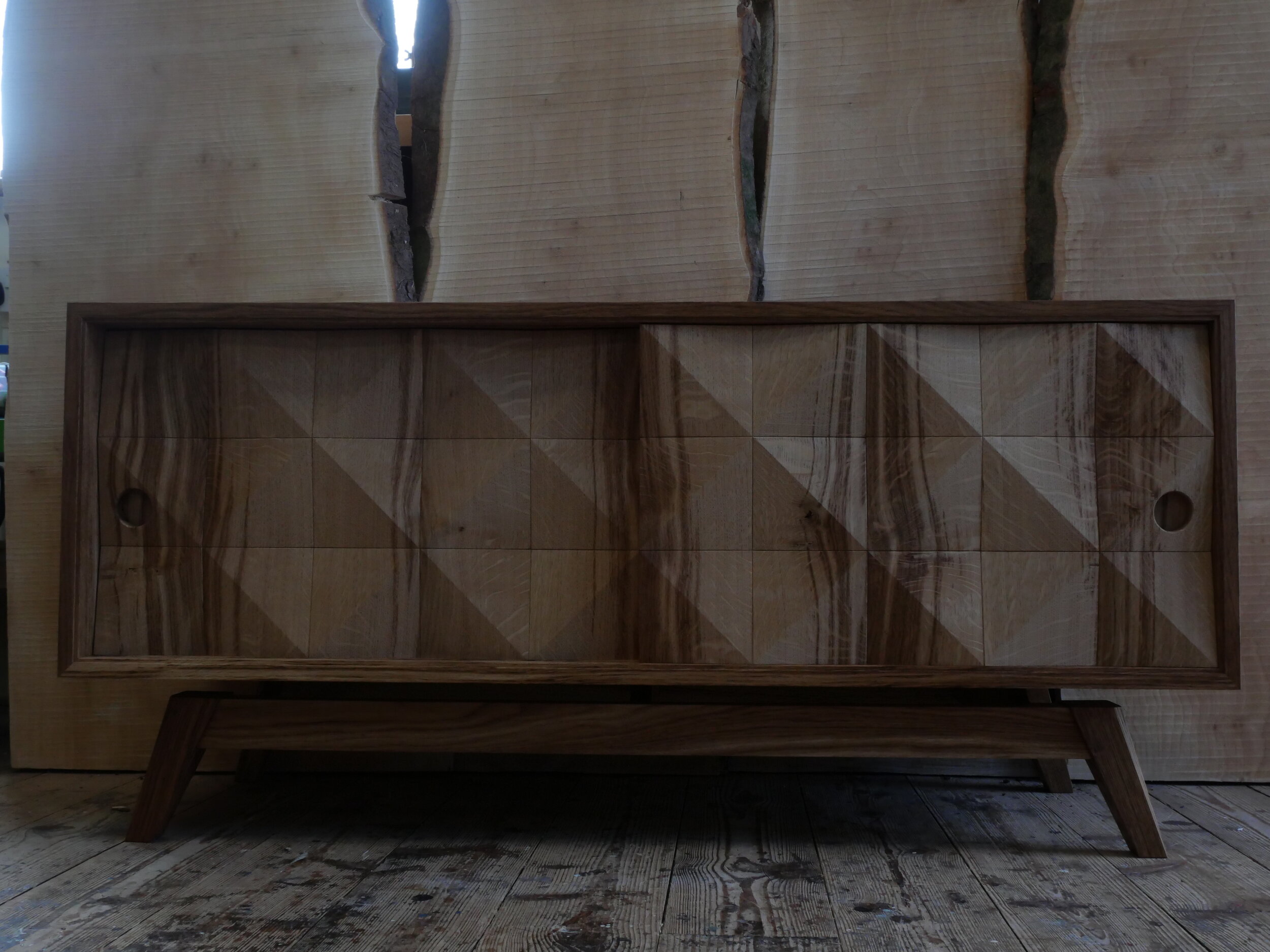  “Sideboard”  Brown oak. 