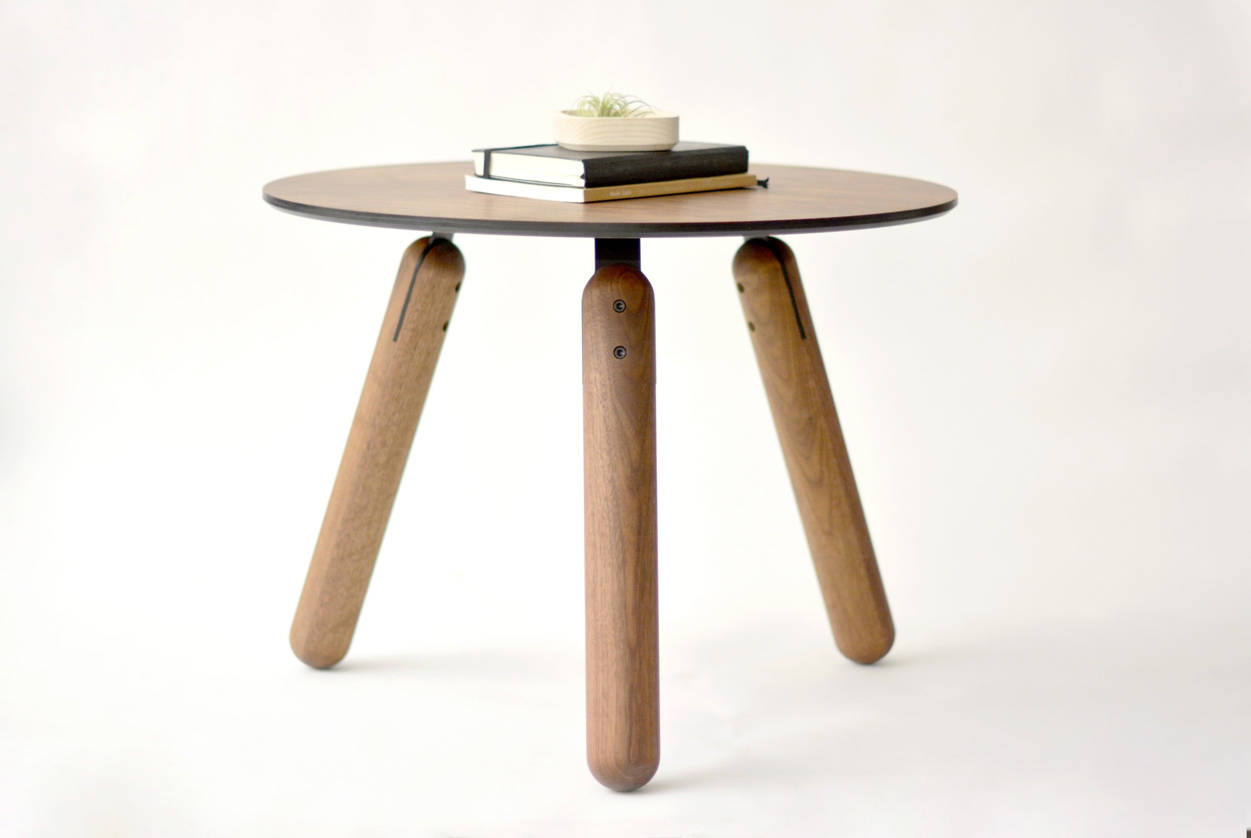 URSLI Side Table - Walnut + Richlite