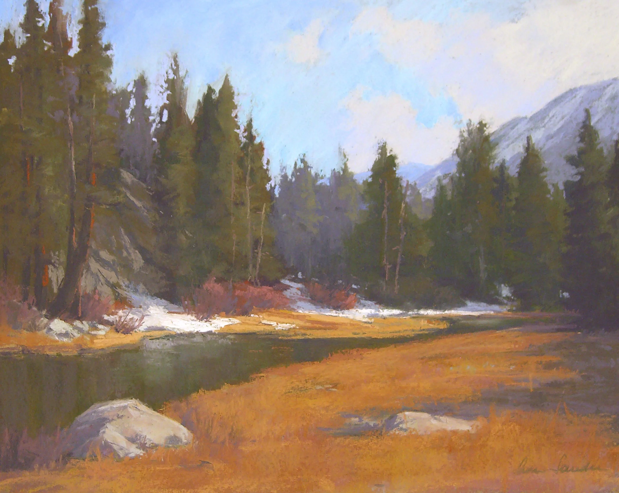 Rock Creek Evening, pastel, 16x20