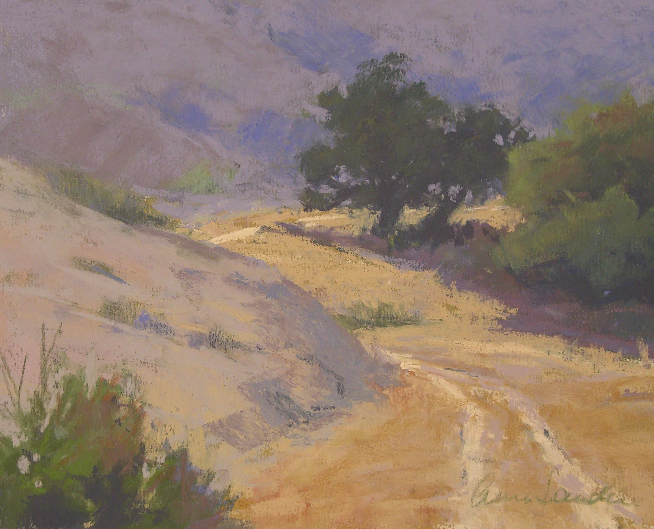 Santa Rosa Road, pastel, 8x10