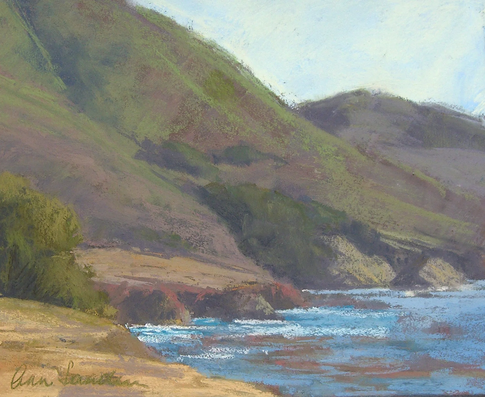 Rocky Point Cove, pastel, 8x10