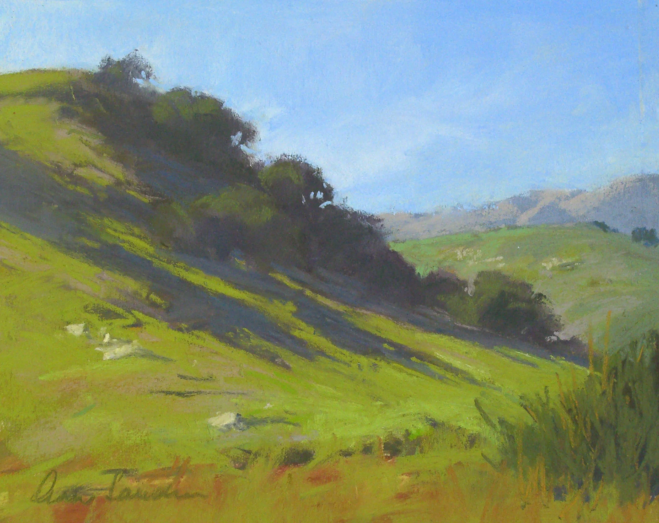 Valley Spring, pastel, 8x10, SOLD