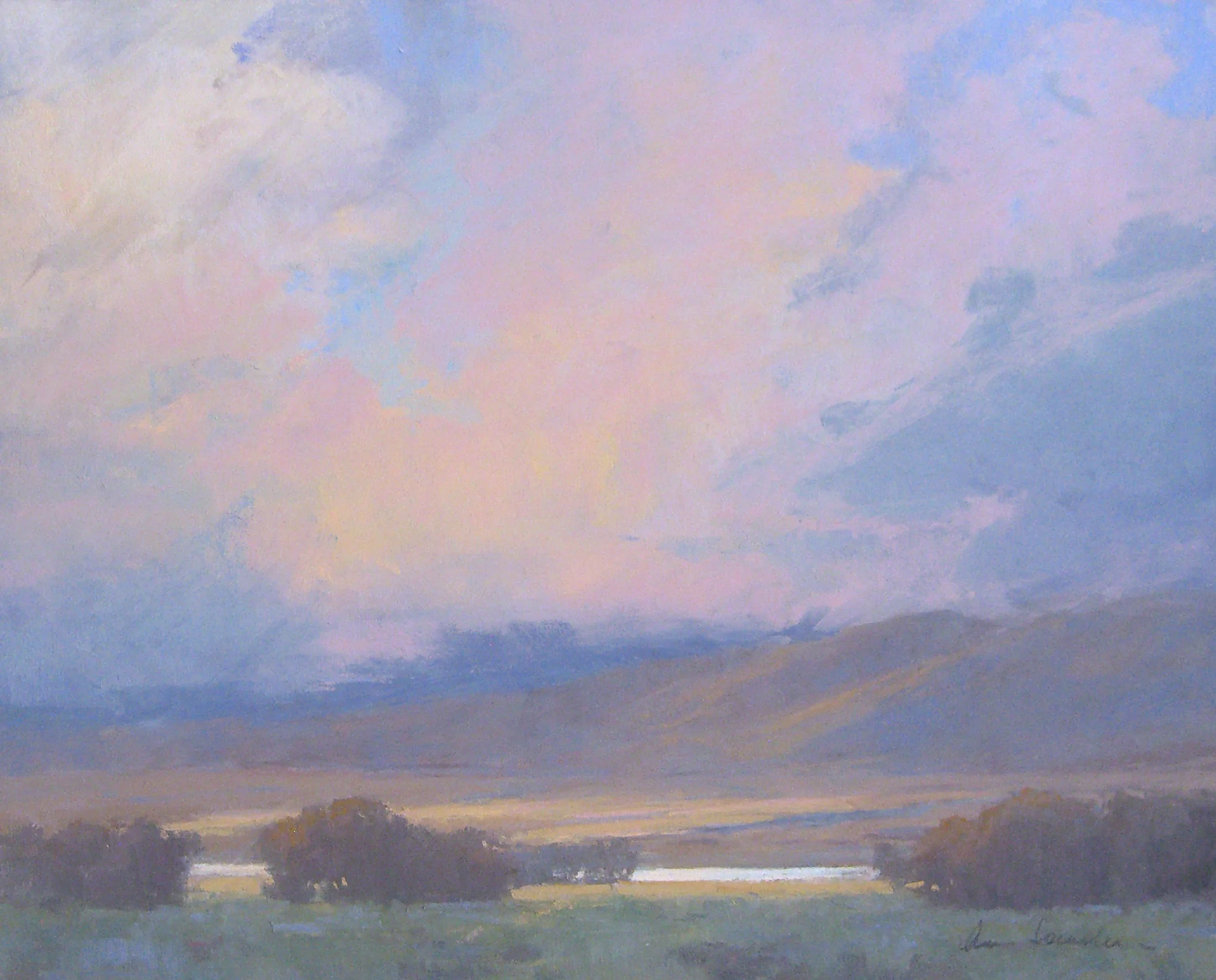 Owens Valley Clouds, pastel, 16x20 SOLD