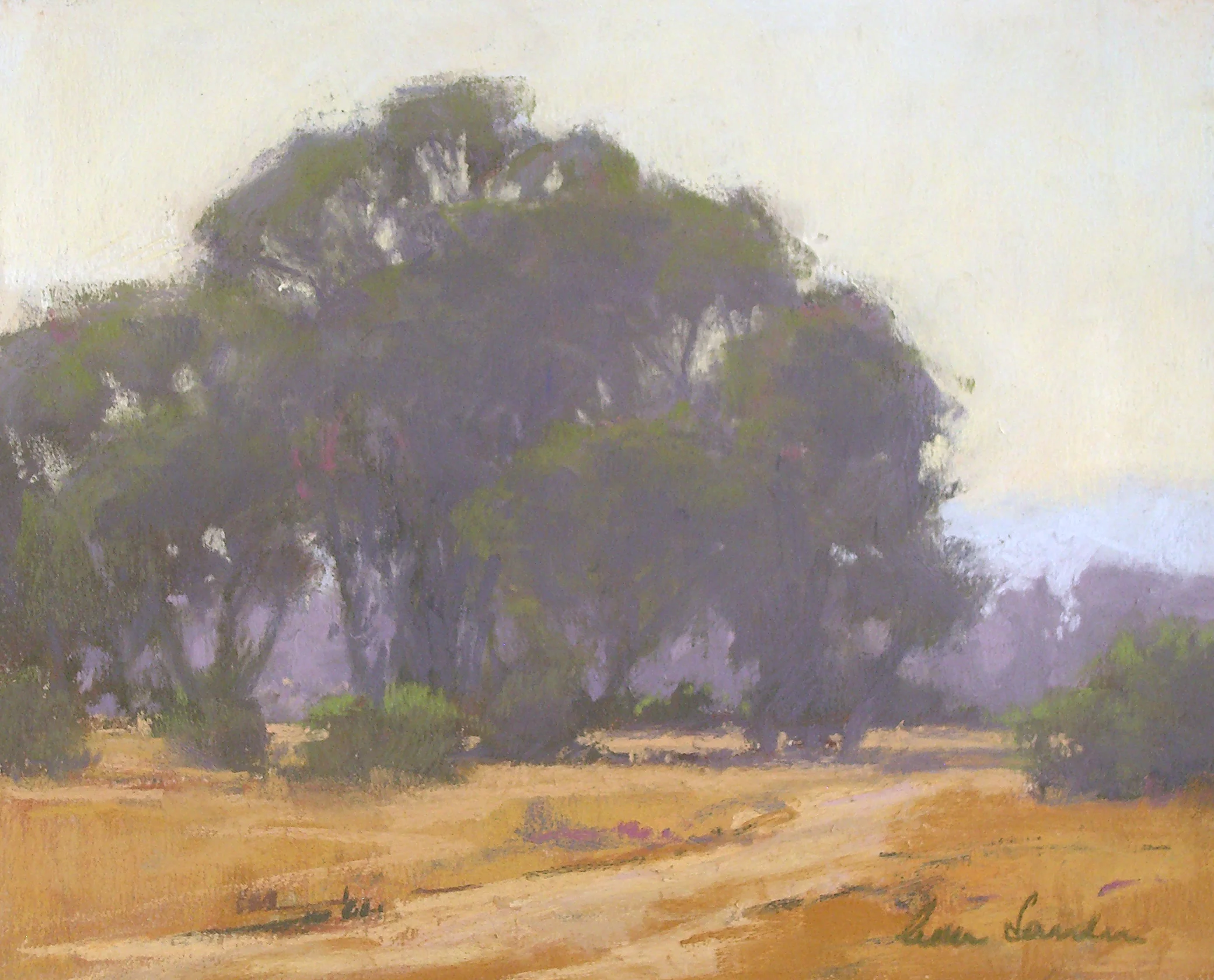 Evening Path, pastel, 8x10