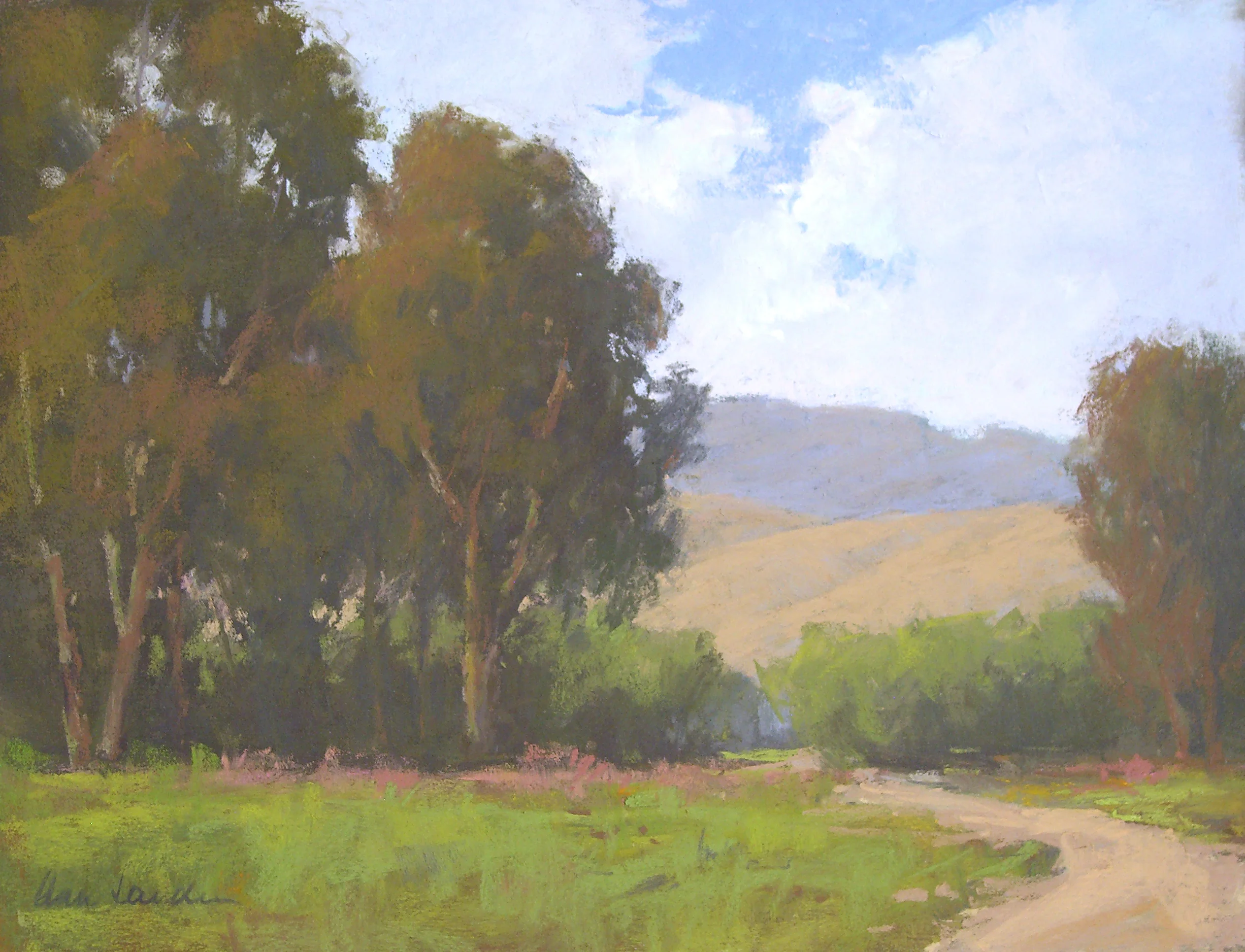 Valley Clouds, pastel, 12x16