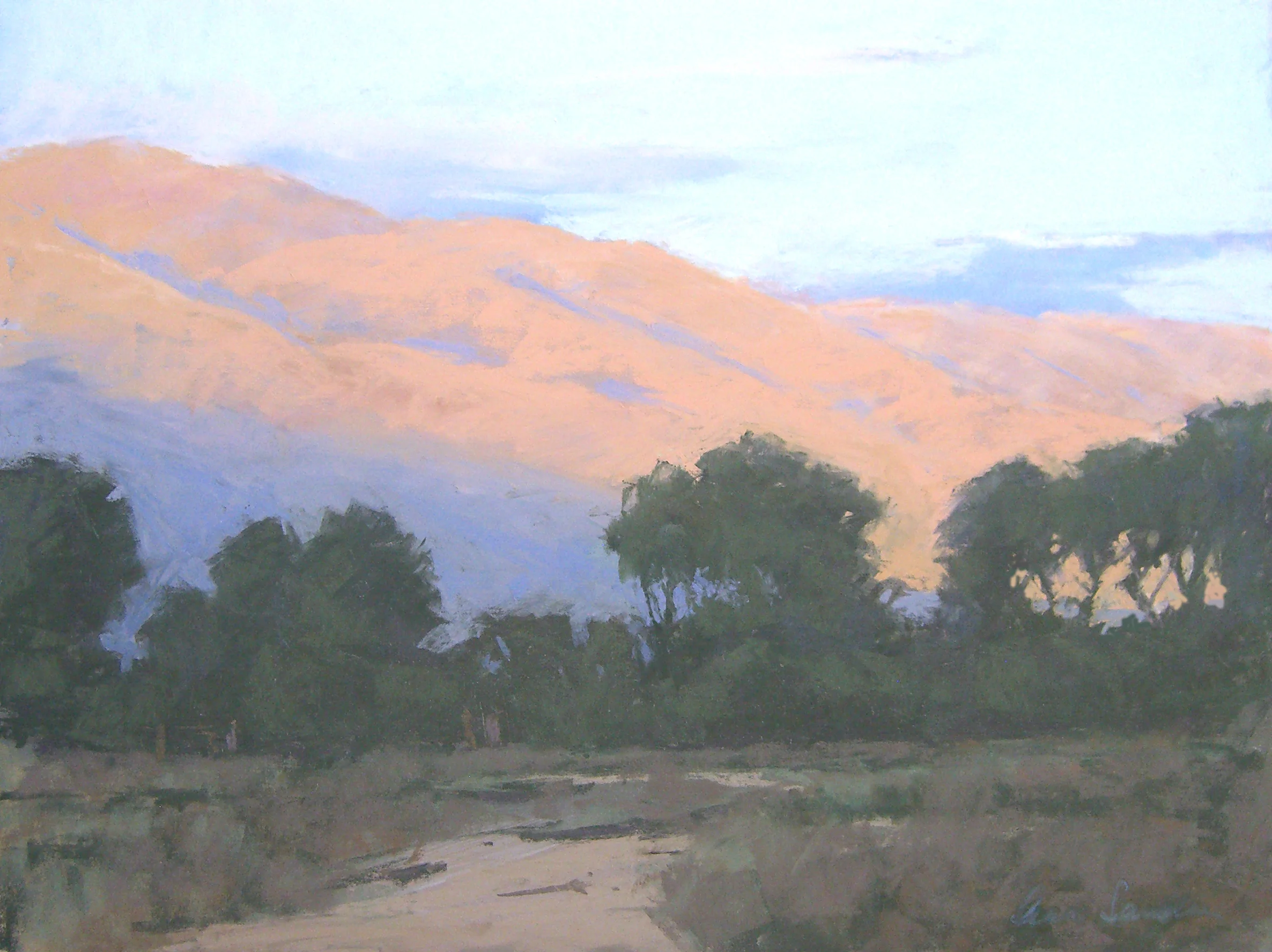 Inyos Sunset, pastel, 12x16