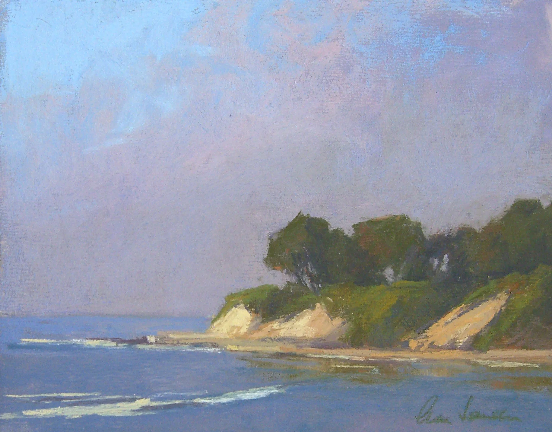 Sun and Fog, pastel, 8x10