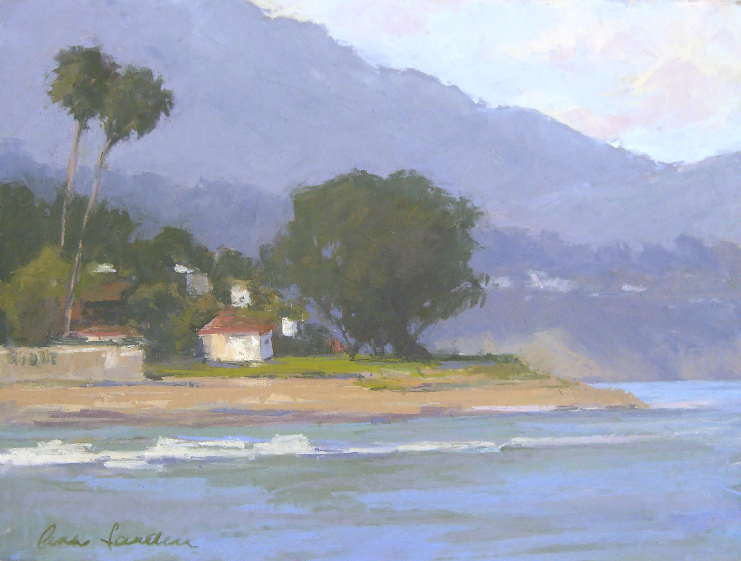 Miramar Point, pastel, 12x16
