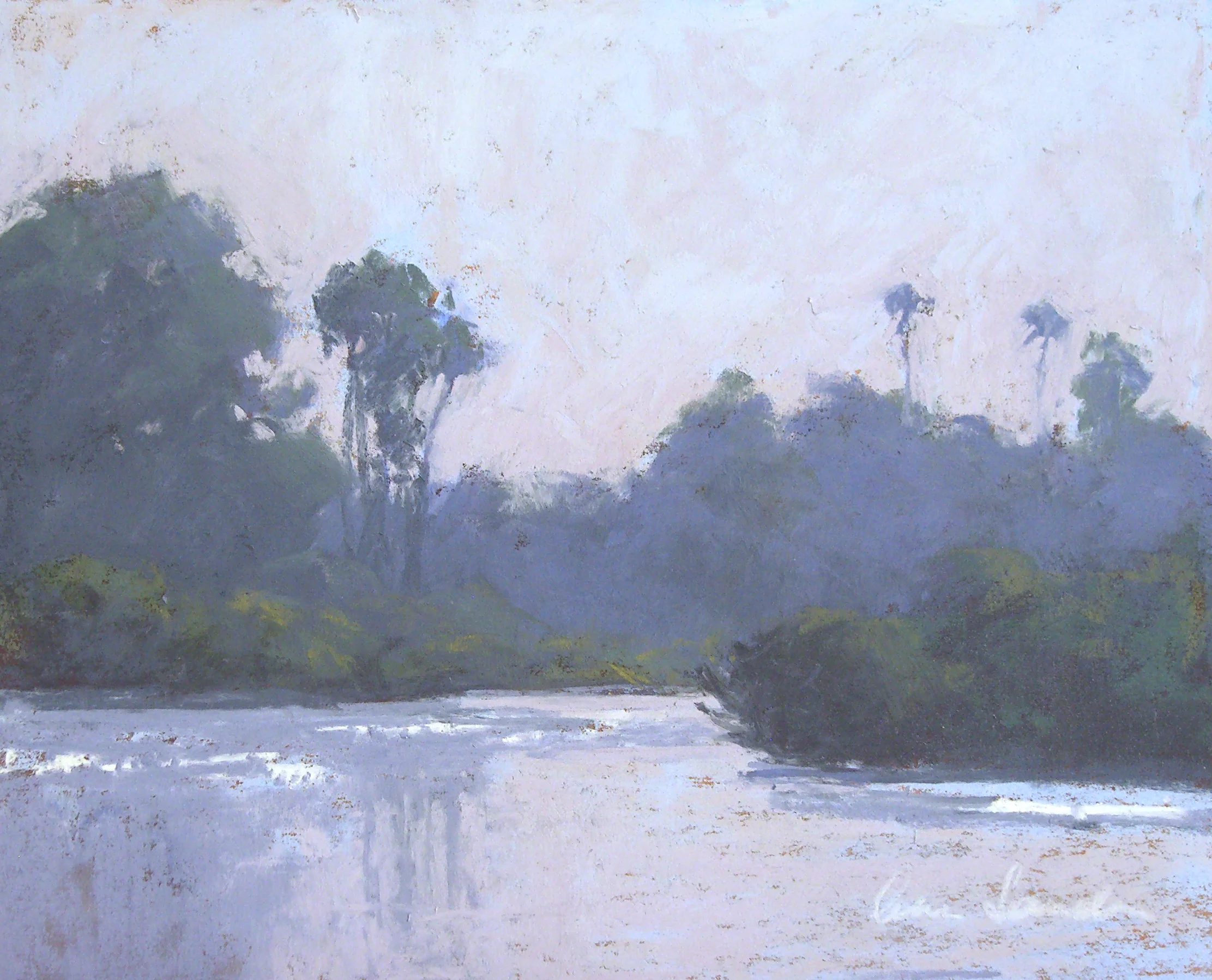 Bird Refuge Haze, pastel, 8x10 SOLD