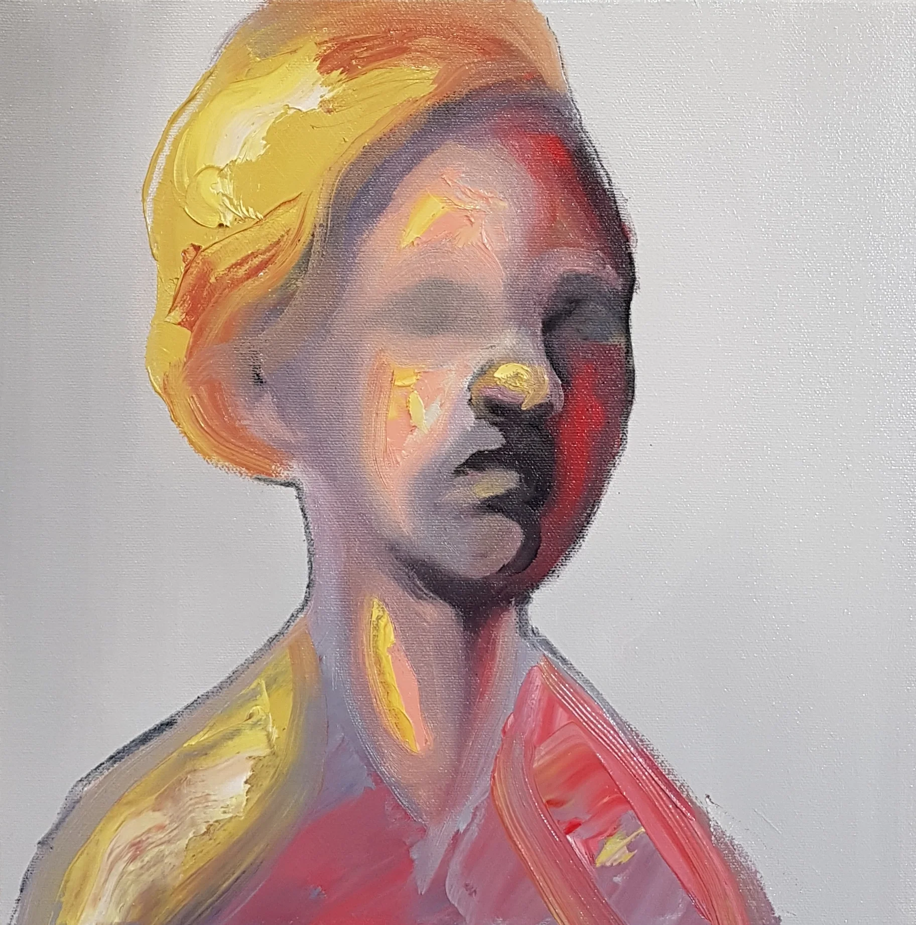 "Fortune" Oil on canvas, 12"x12". SOLD