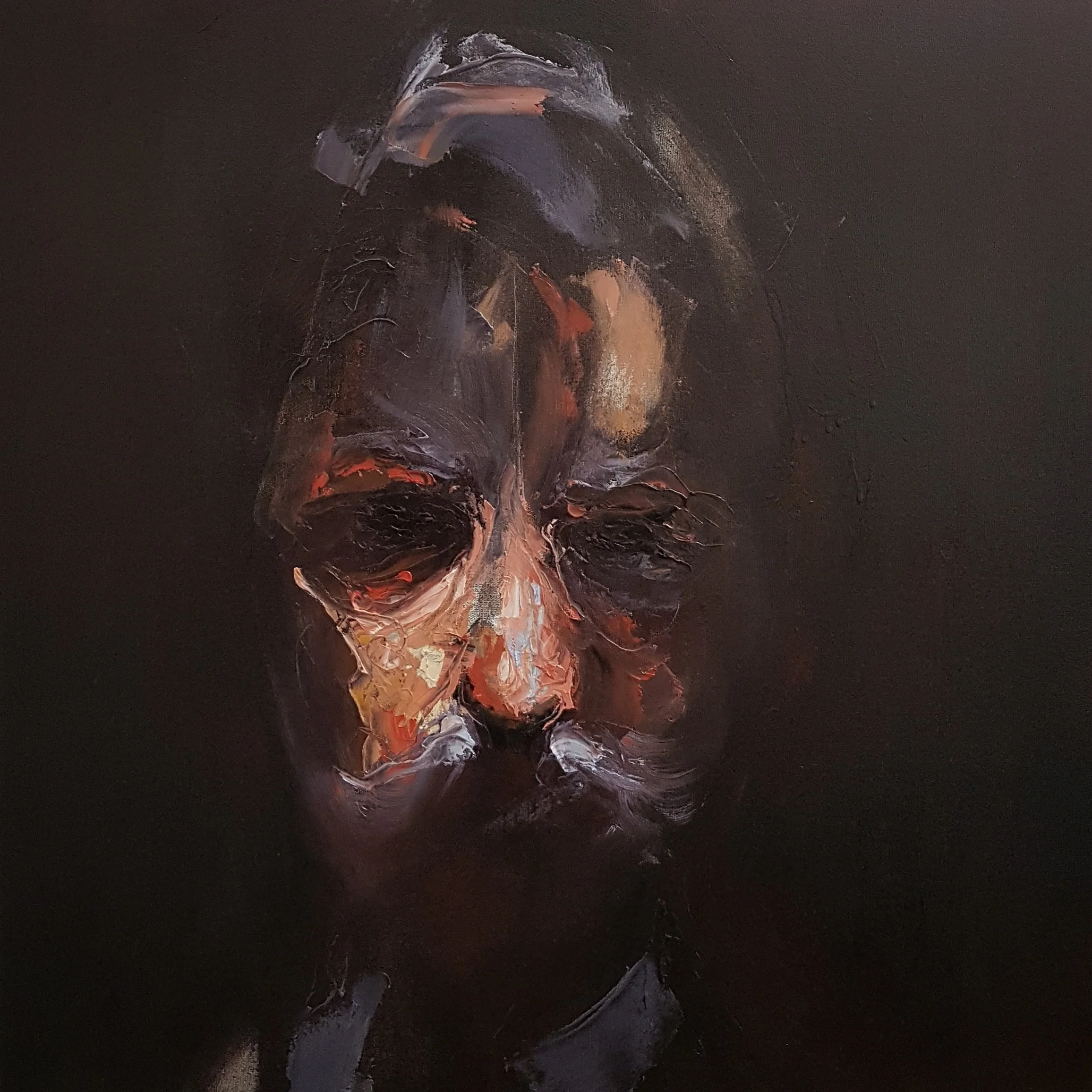 The gentleman" Oil on canvas, 24"x24". SOLD
