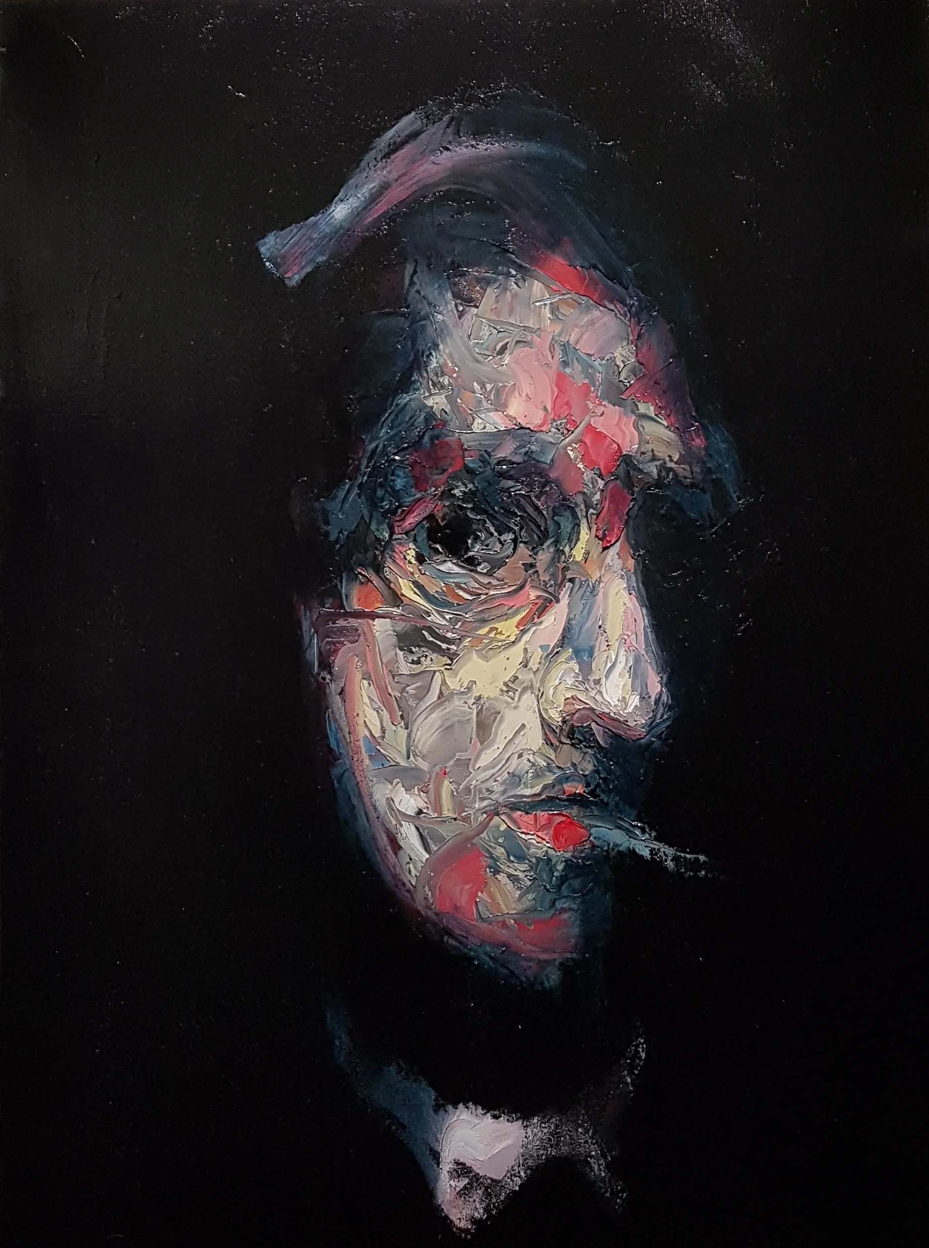 "Free Cheese and Wine" Mixed media on canvas, 30"x40" SOLD