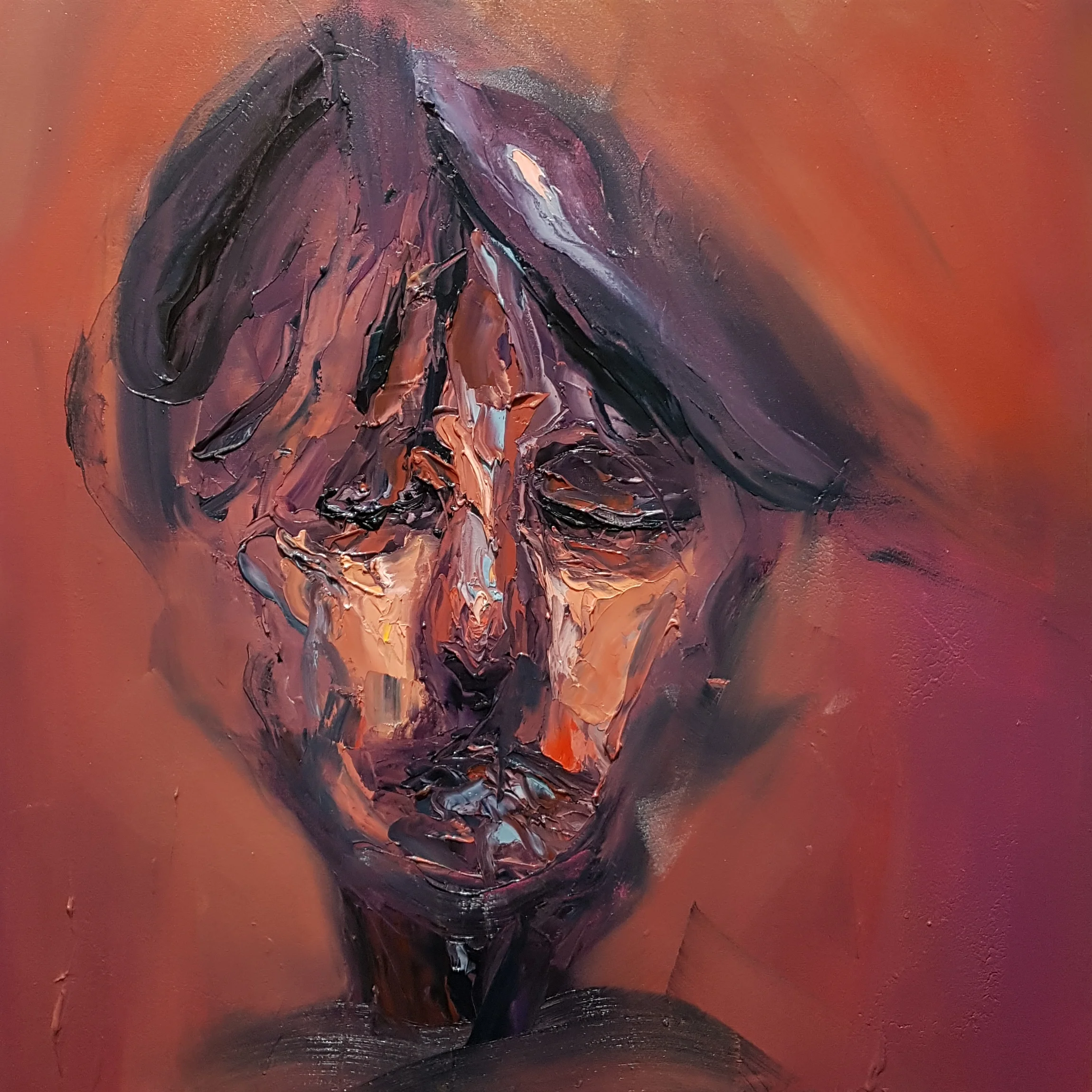 Water and Forget, 18" x 18" oil on canvas SOLD