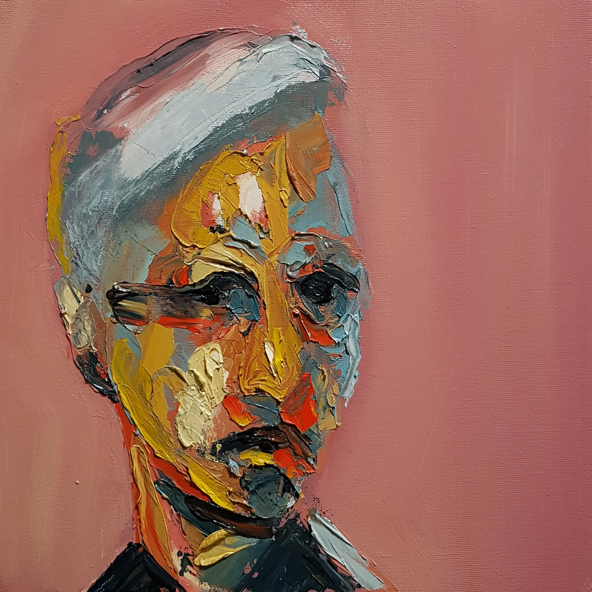 "Underestimated" Oil on canvas, 12"x12"