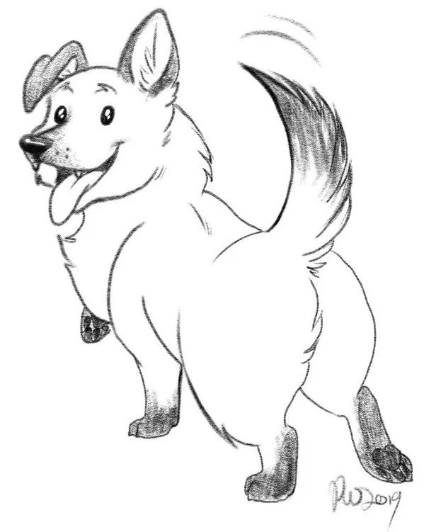 Noodle the dog needs your help! (Art by Pip Winkle)