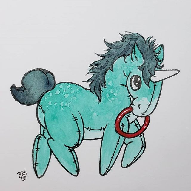How I imagine unicorns play ring toss. What other things do you suppose they do with their horns?