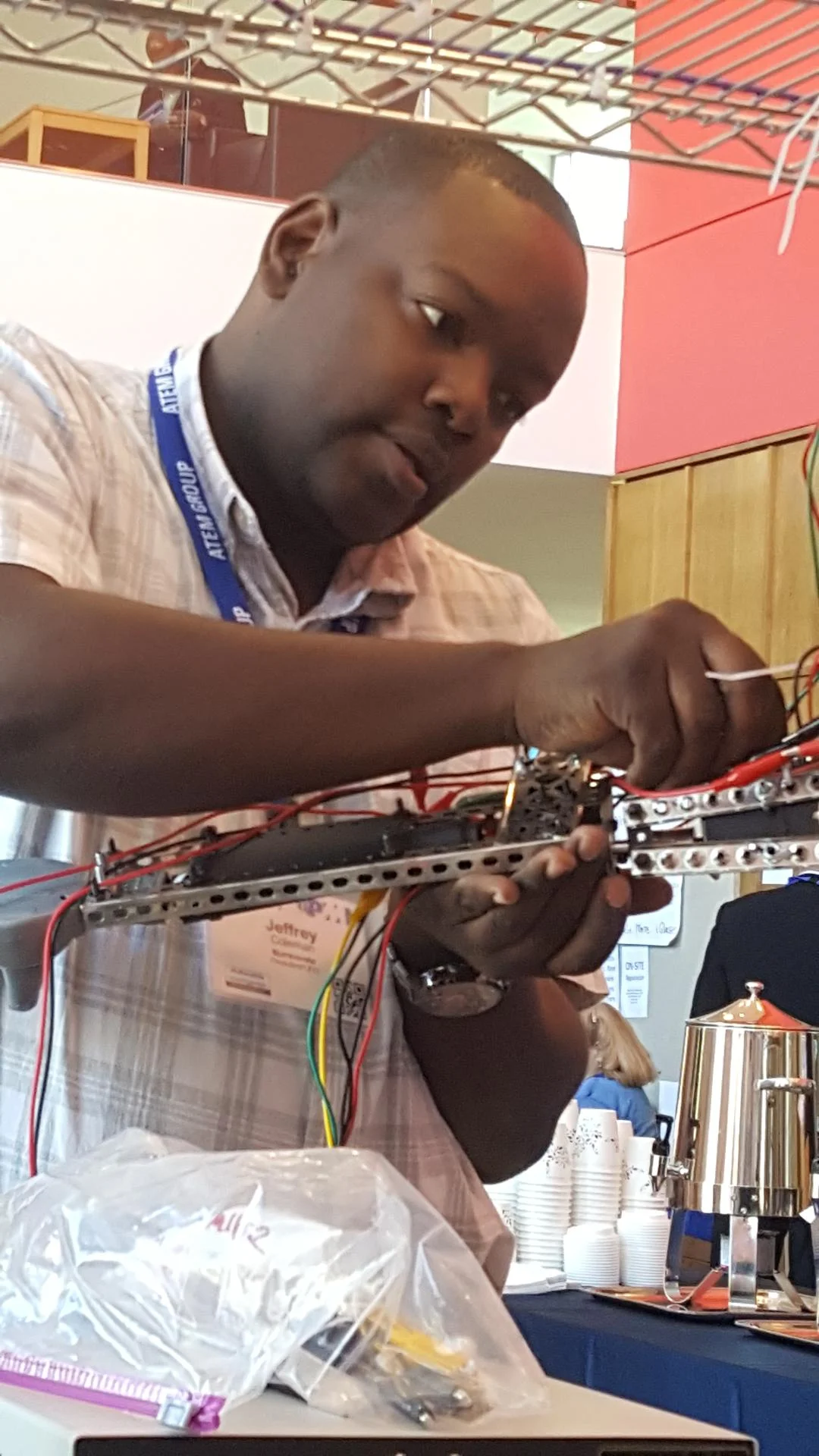 Putting In Work: Assembling Robot Demo at 2016 PMI Symposium