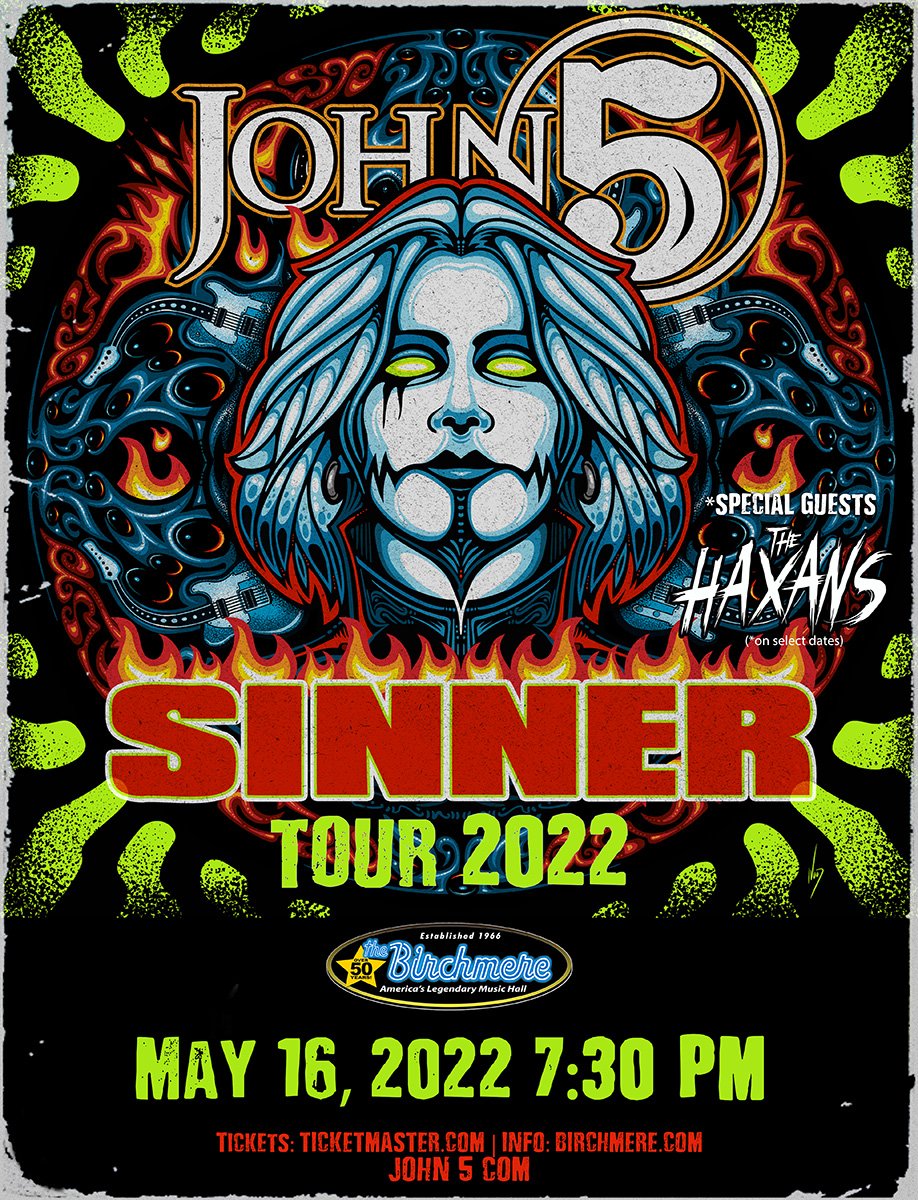 John 5 “Sinner Tour 2022” with special guests The Haxans