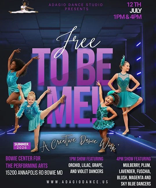 Adagio Dance Studio Presents: “Free 2 Be Me” Midyear Recital