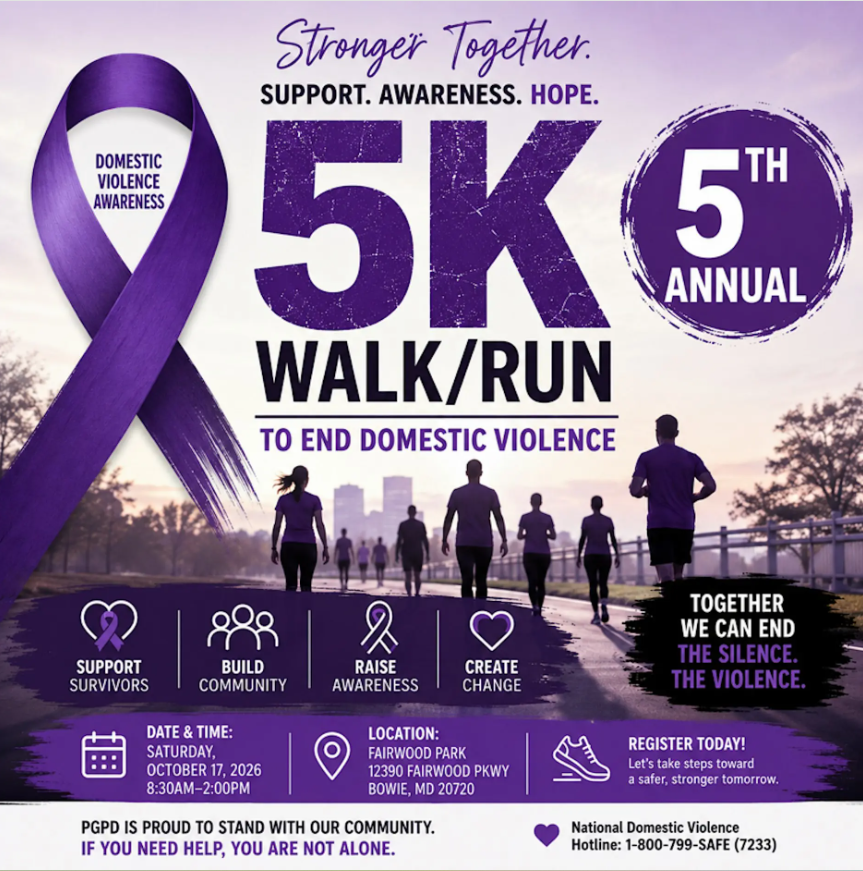 5th Annual Domestic Violence Awareness 5K Walk/Run