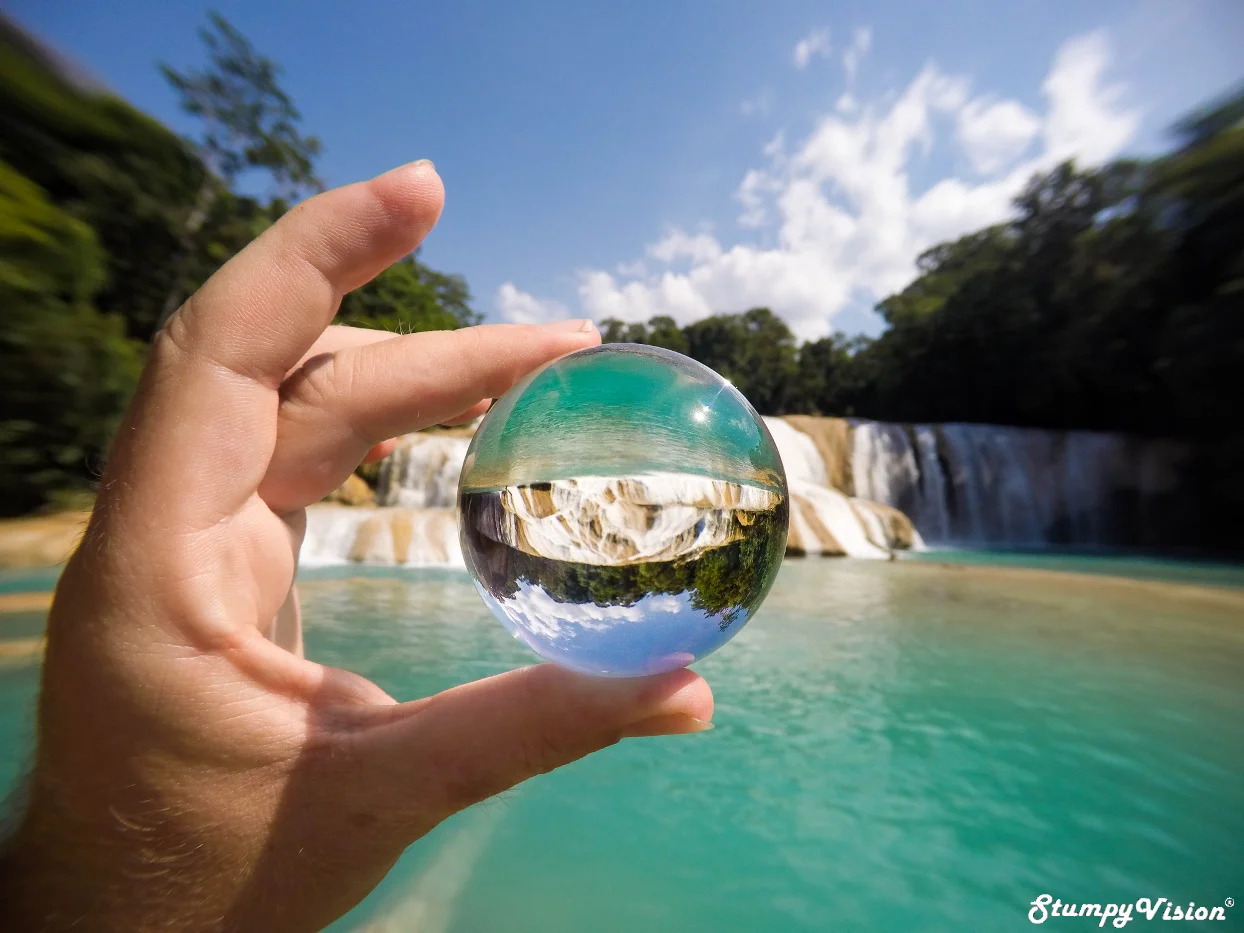 The stunning cascades and rock pools of Aqua Azul near Palenque, Chiapas.