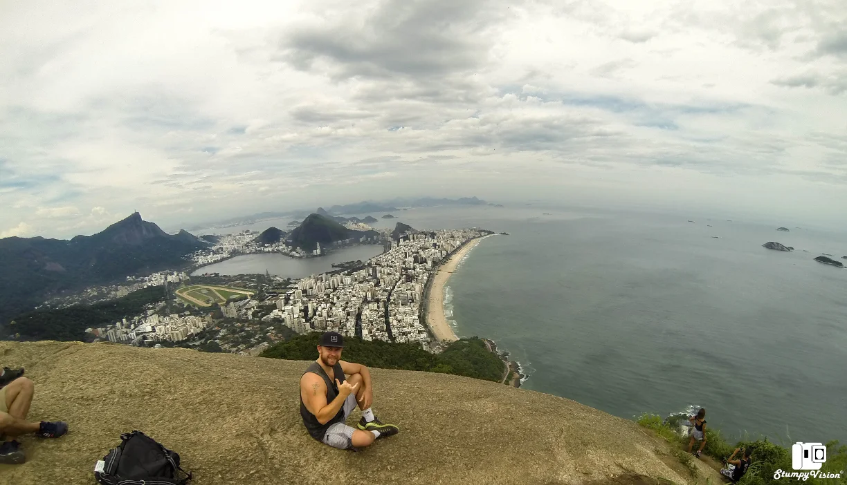 Million dollar views, free to all. Sitting high at the Two Brothers (Dois Irmãos).