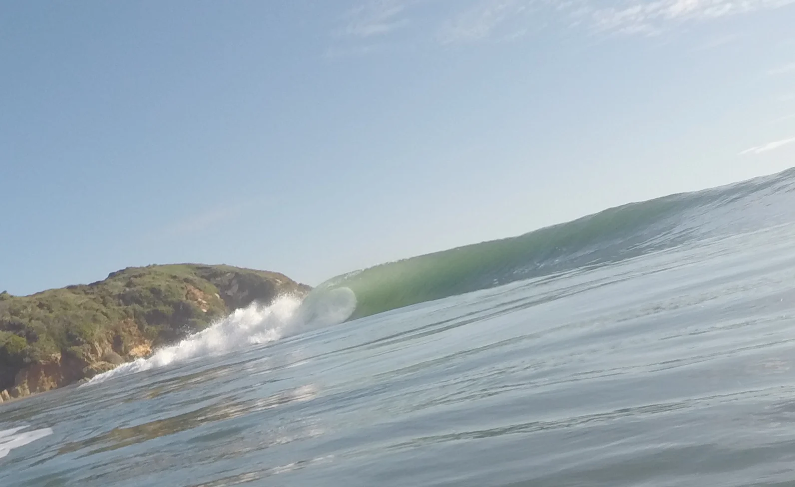 The old boy wasn't lying when he said the waves would be on the pump.